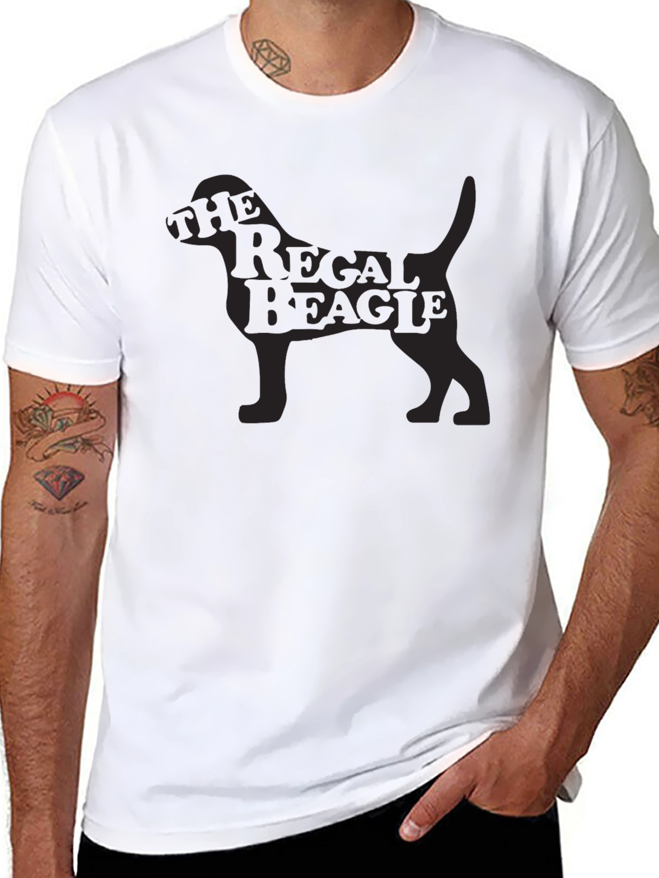 The Regal Beagle T-Shirt - Mens Black Tee