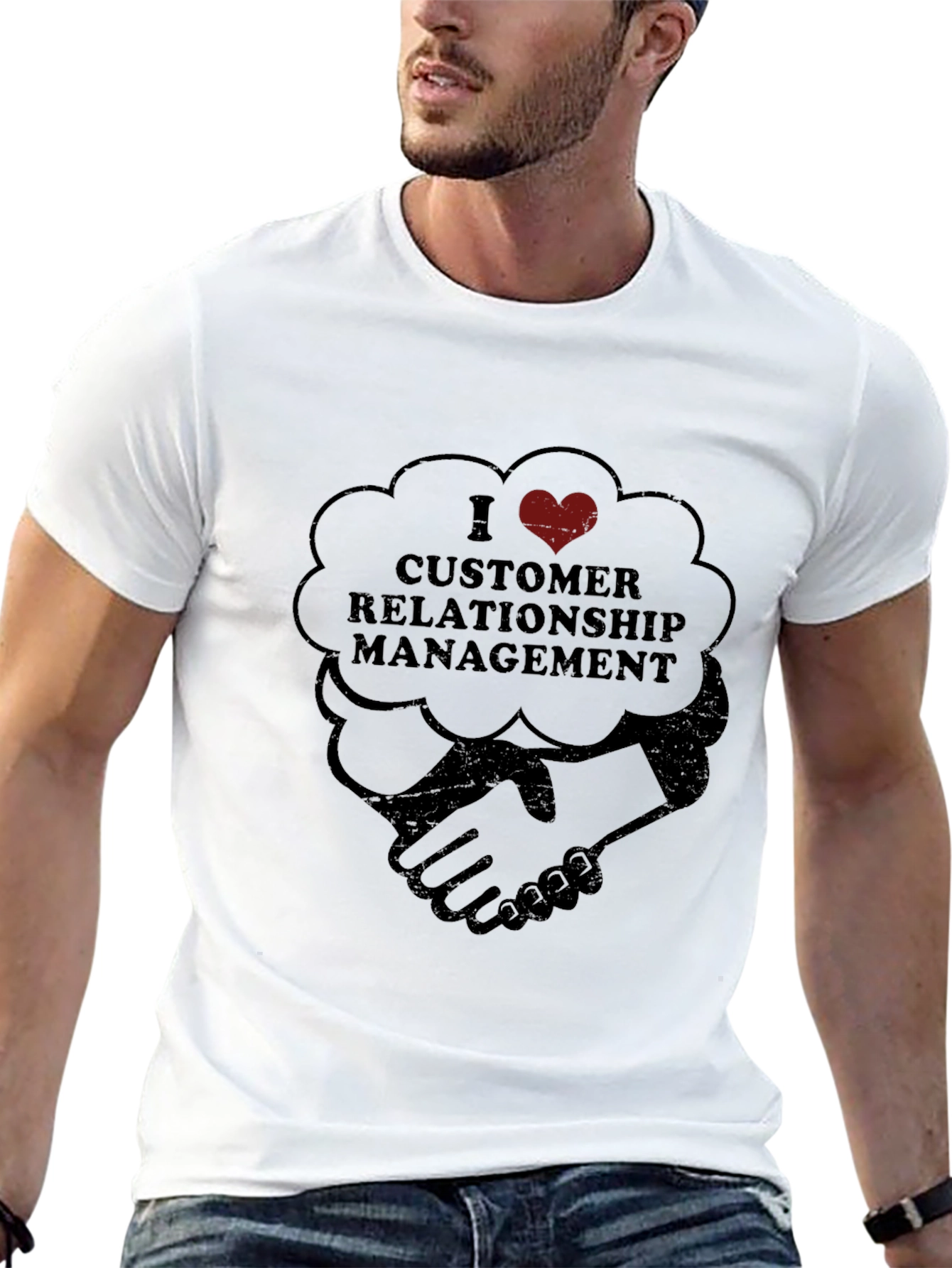 I Heart CRM Black Graphic T-Shirt