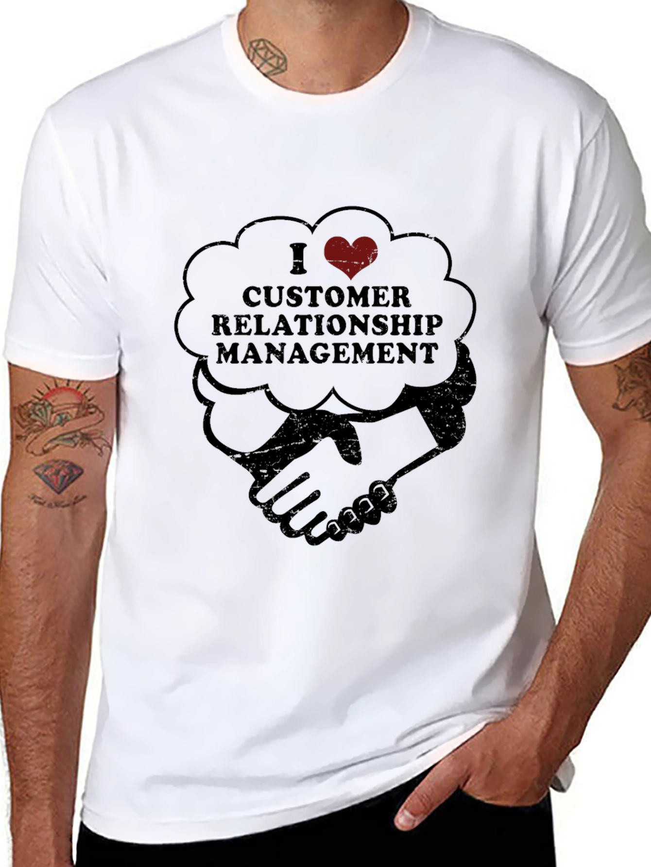 I Heart CRM Black Graphic T-Shirt