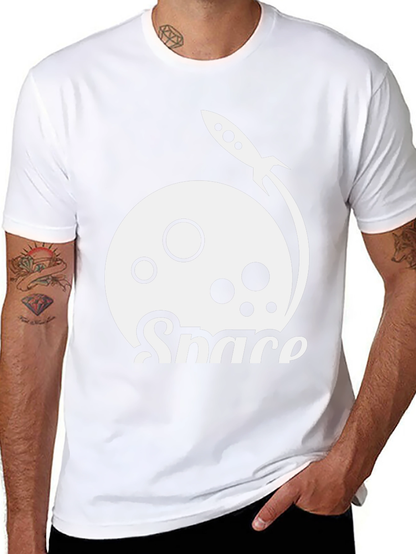 Space Rocket T-Shirt - Unique Graphic Tee