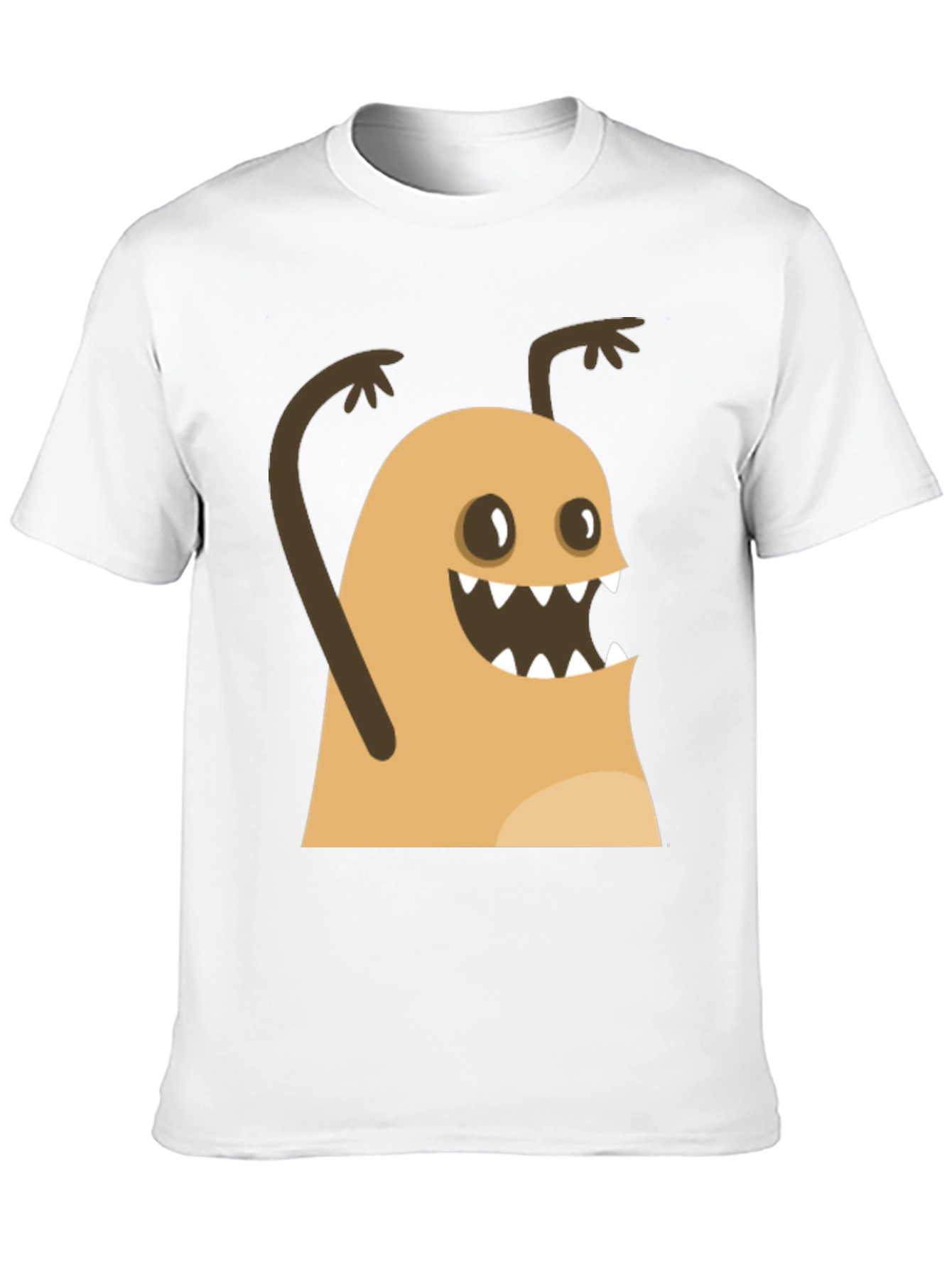 Funny Monster Graphic Black T-Shirt