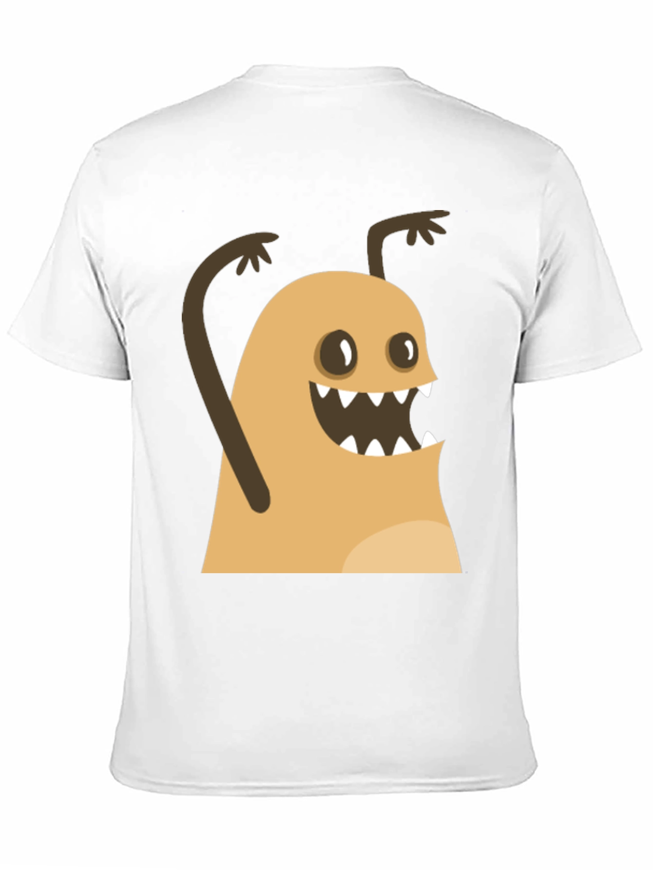 Funny Monster Graphic Black T-Shirt