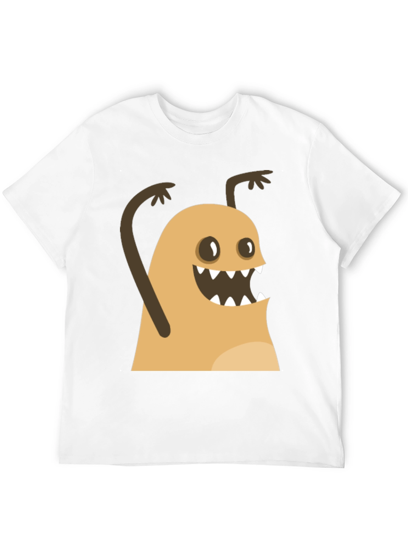 Funny Monster Graphic Black T-Shirt