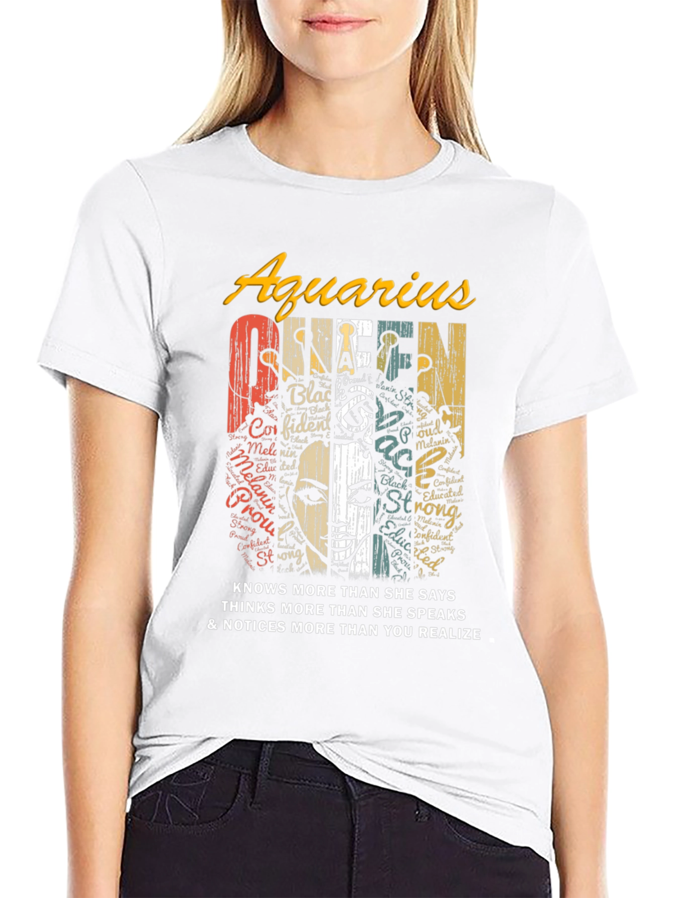 Aquarius Queen Black Pride T-Shirt