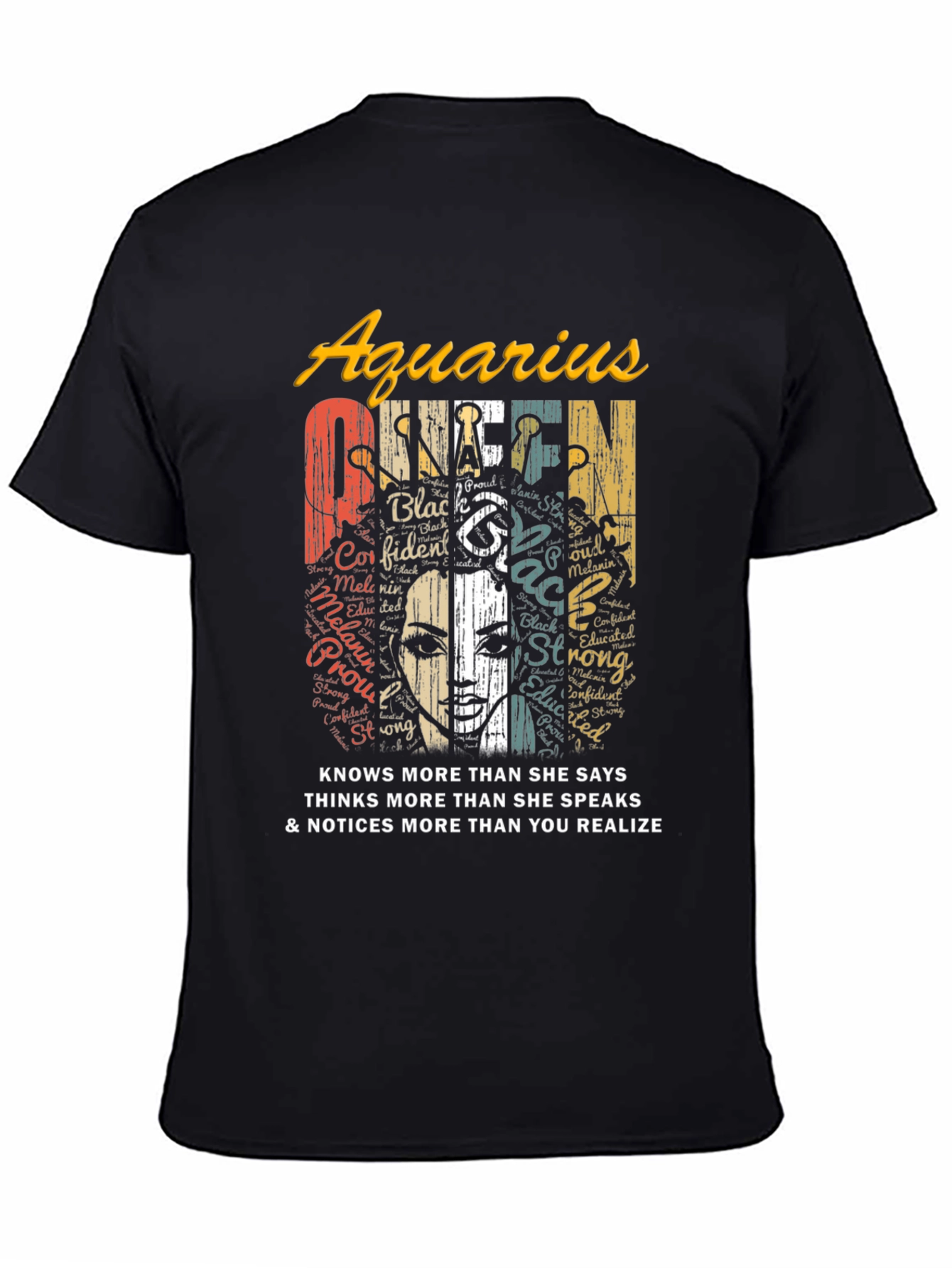 Aquarius Queen Black Pride T-Shirt
