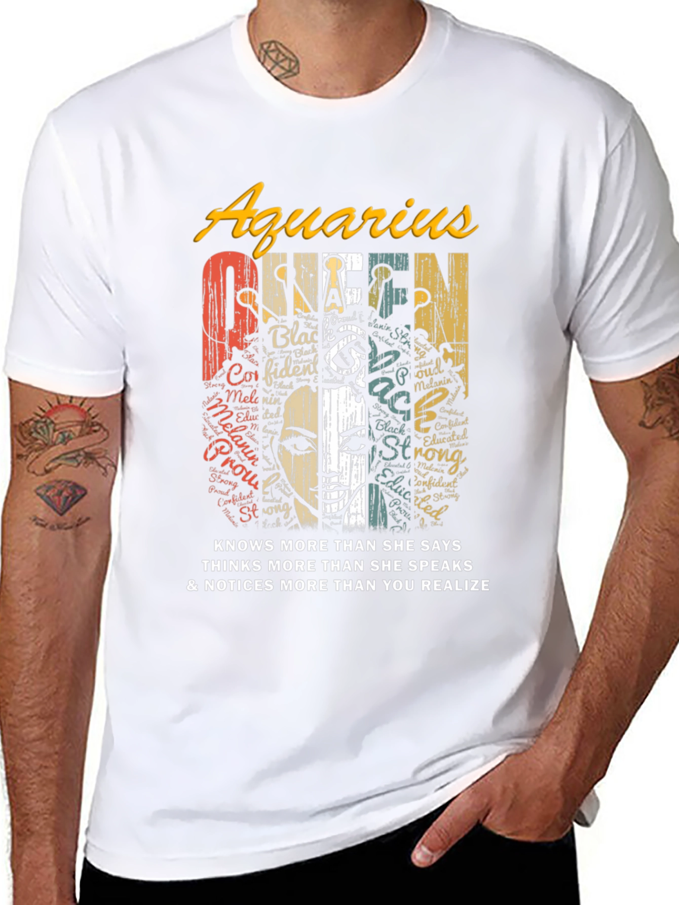 Aquarius Queen Black Pride T-Shirt