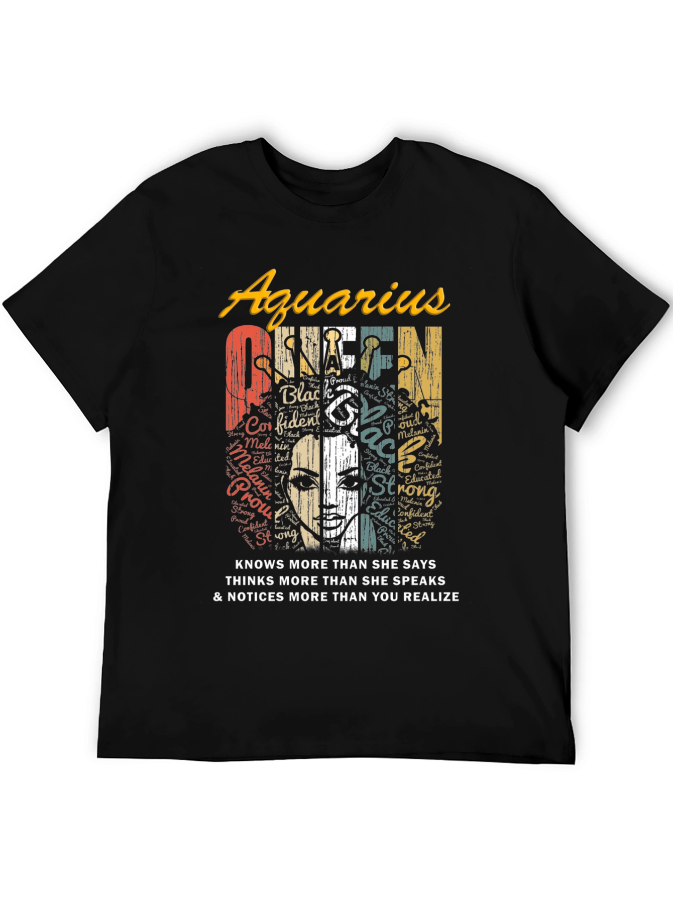 Aquarius Queen Black Pride T-Shirt