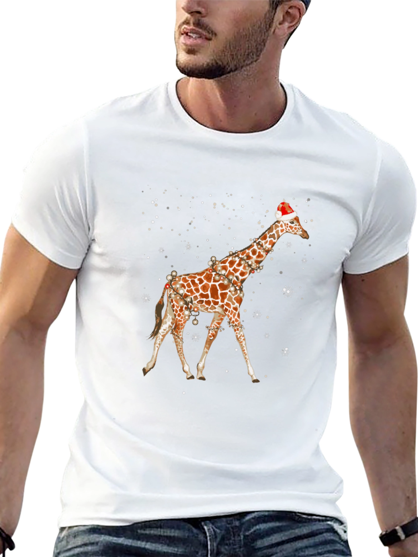 Christmas Giraffe T-Shirt