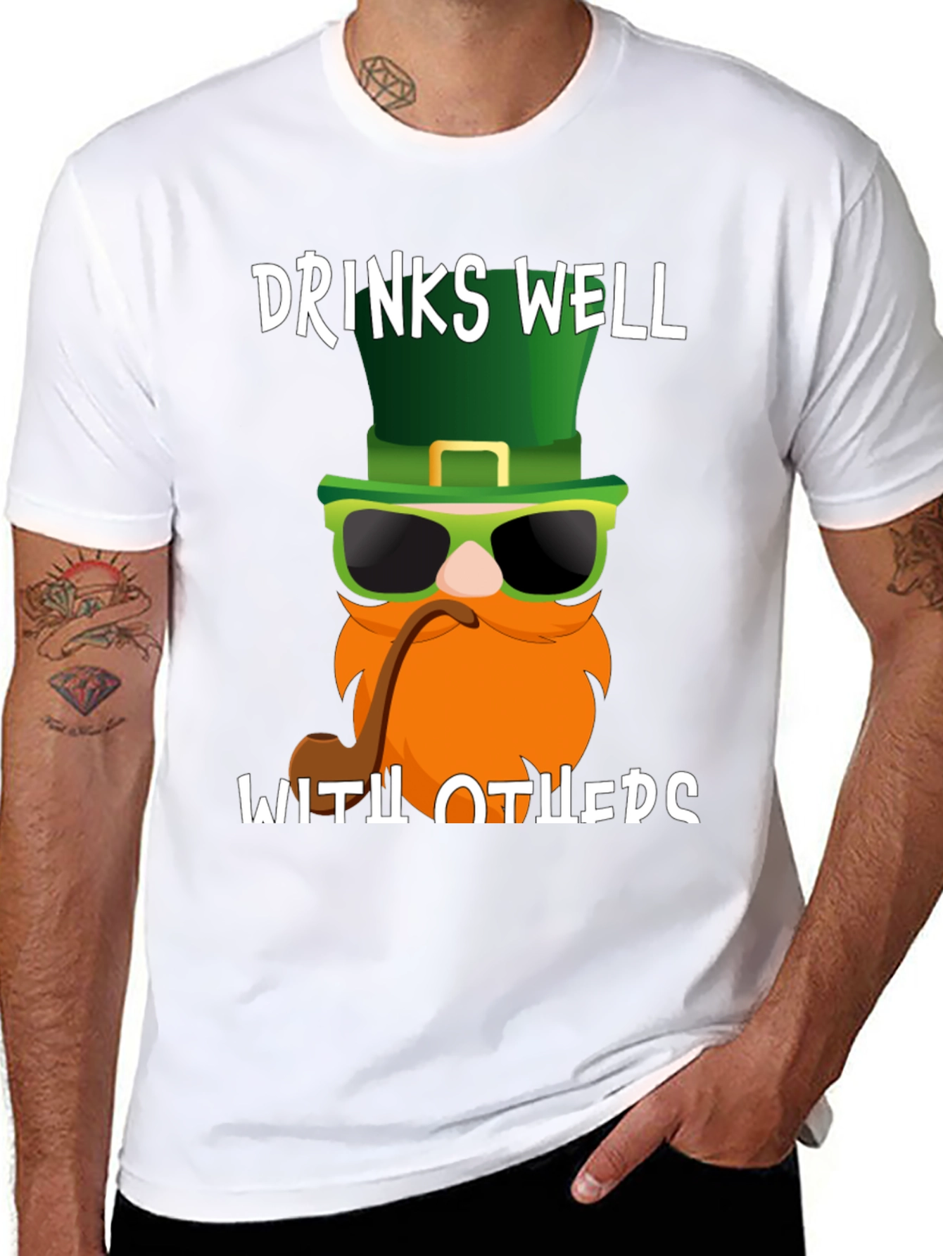 Drinks Well with Others St. Patricks Day T-Shirt