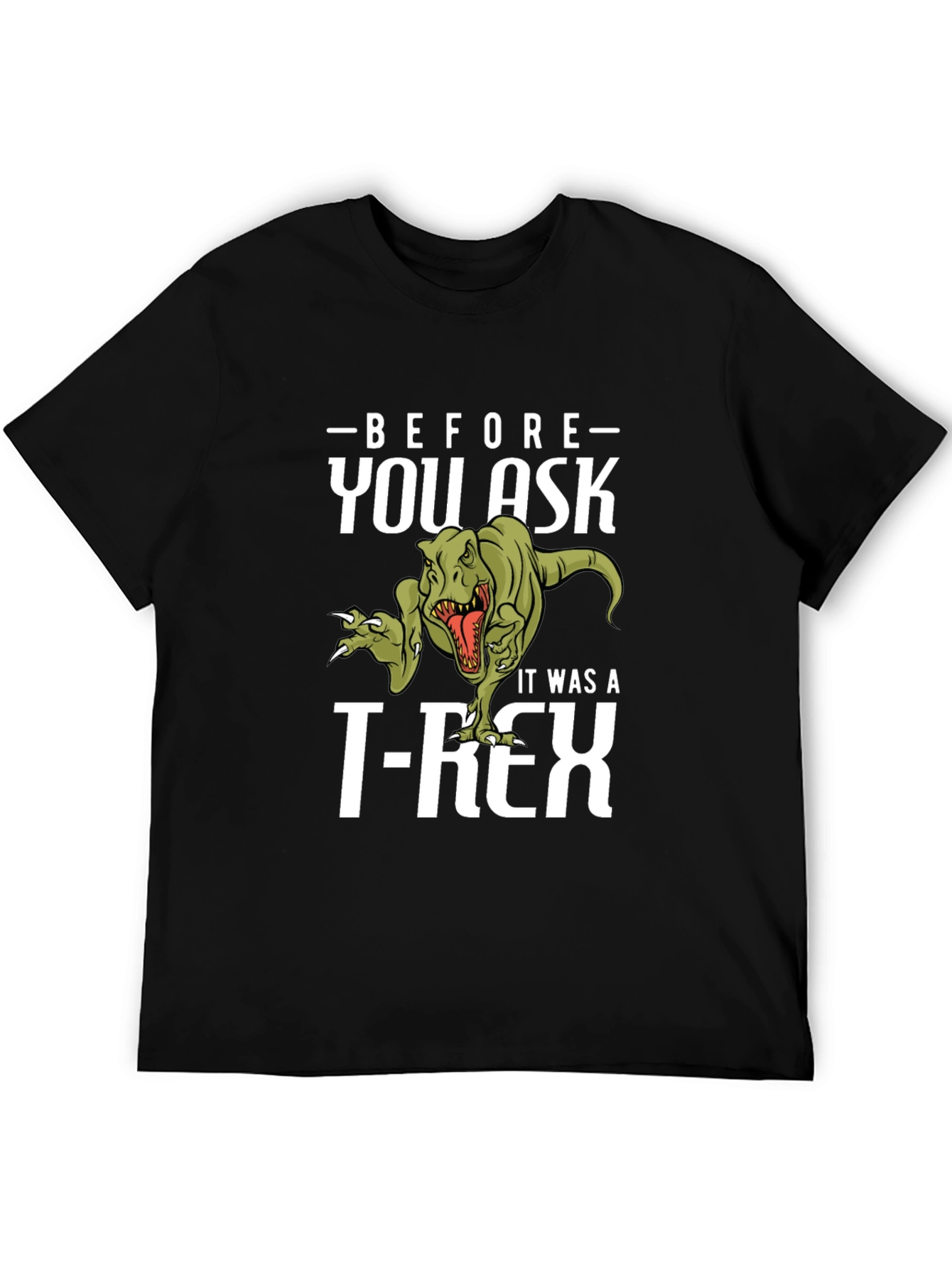Funny Dinosaur T-Rex Graphic Print T-Shirt