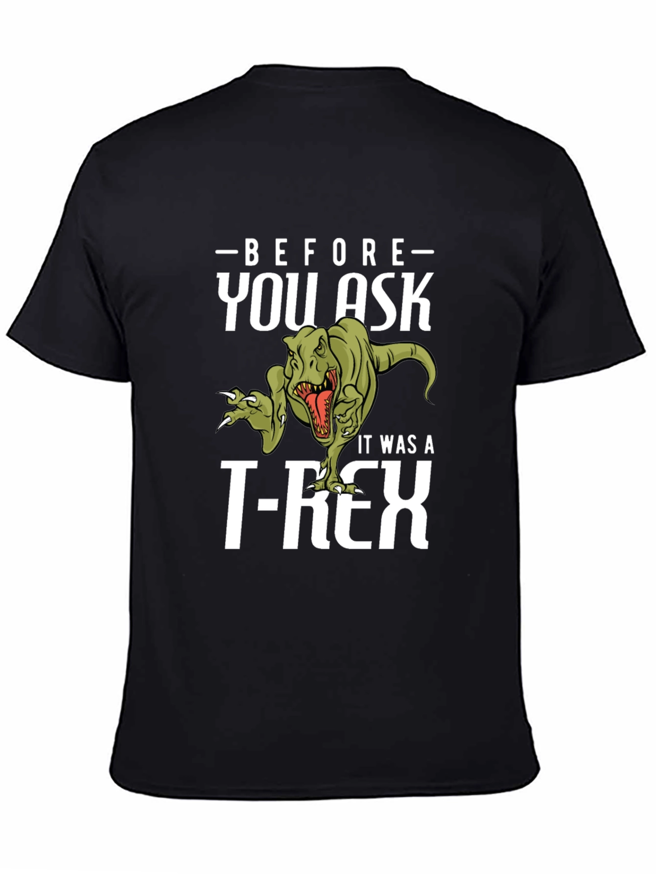 Funny Dinosaur T-Rex Graphic Print T-Shirt