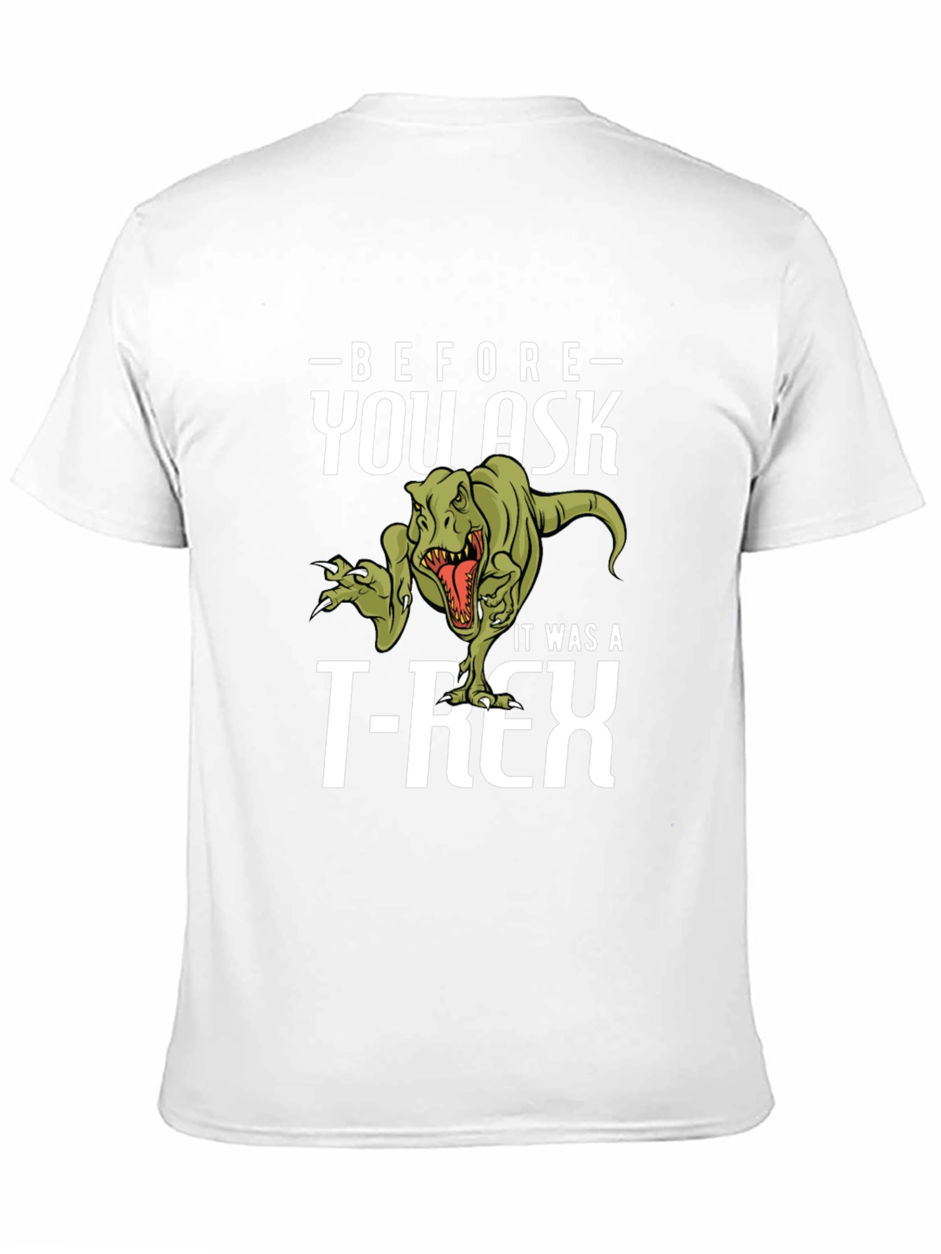 Funny Dinosaur T-Rex Graphic Print T-Shirt