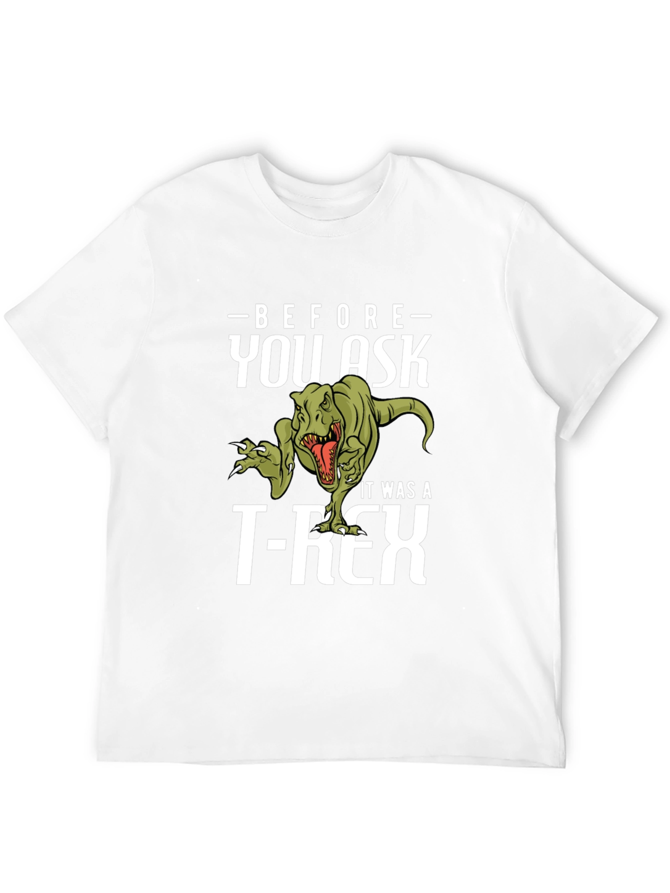 Funny Dinosaur T-Rex Graphic Print T-Shirt