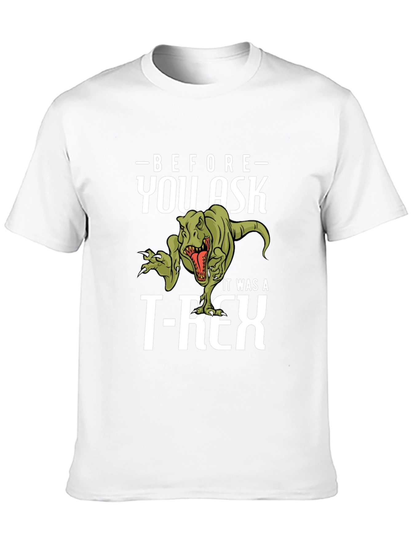 Funny Dinosaur T-Rex Graphic Print T-Shirt