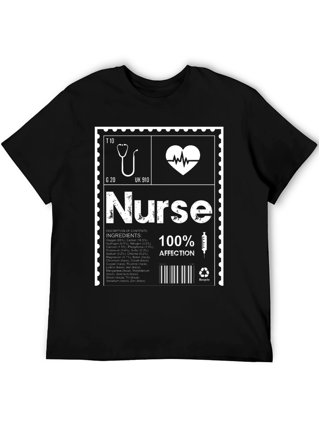 Nurse Element T-Shirt - Periodic Table Inspired Graphic Tee