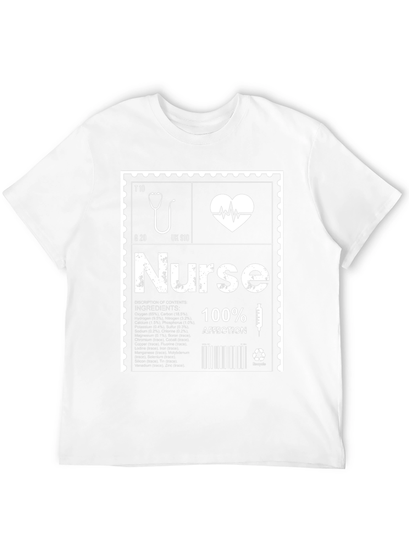 Nurse Element T-Shirt - Periodic Table Inspired Graphic Tee