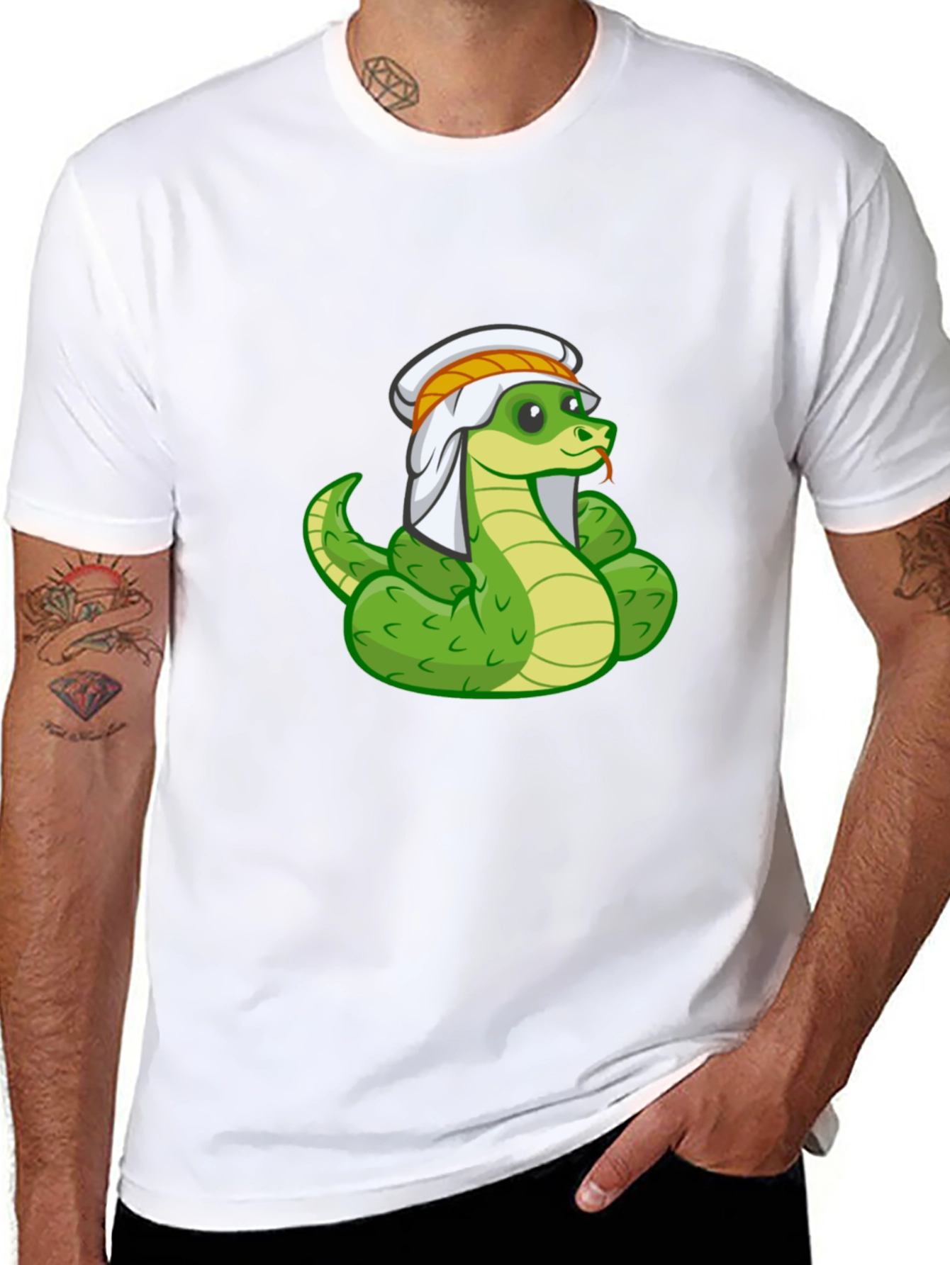 Snake Charmer T-Shirt - Funny Cartoon Snake Tee