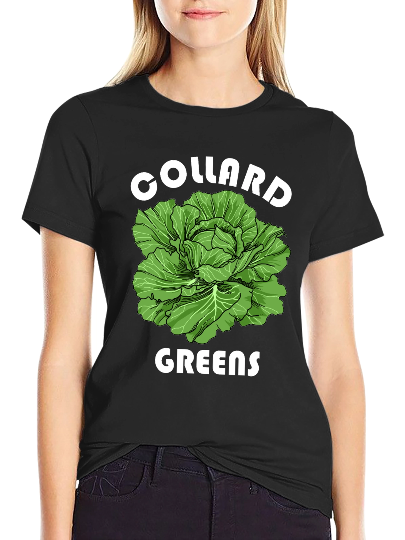 Collard Greens Graphic T-Shirt - Fresh Vegetable Tee