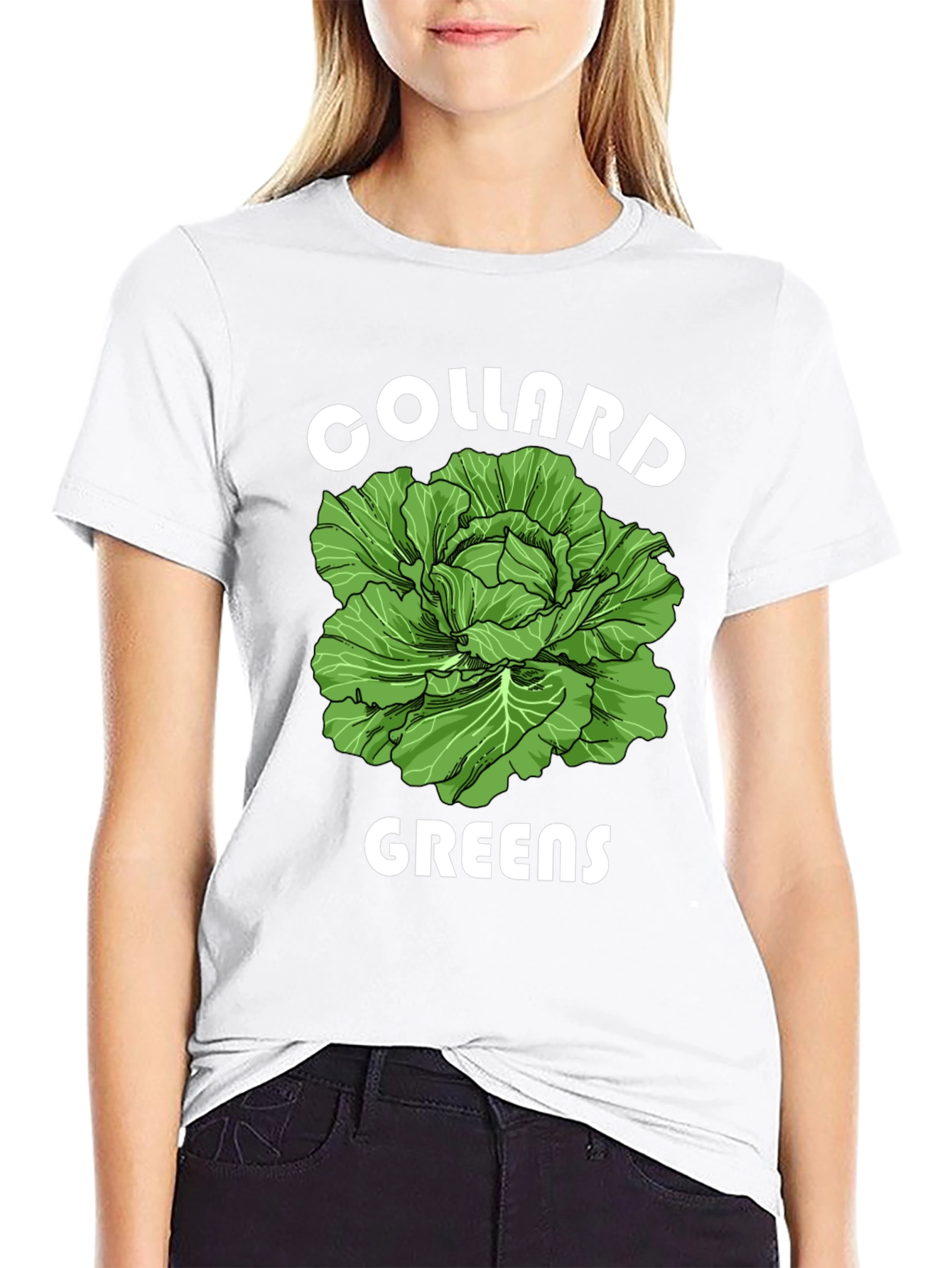 Collard Greens Graphic T-Shirt - Fresh Vegetable Tee
