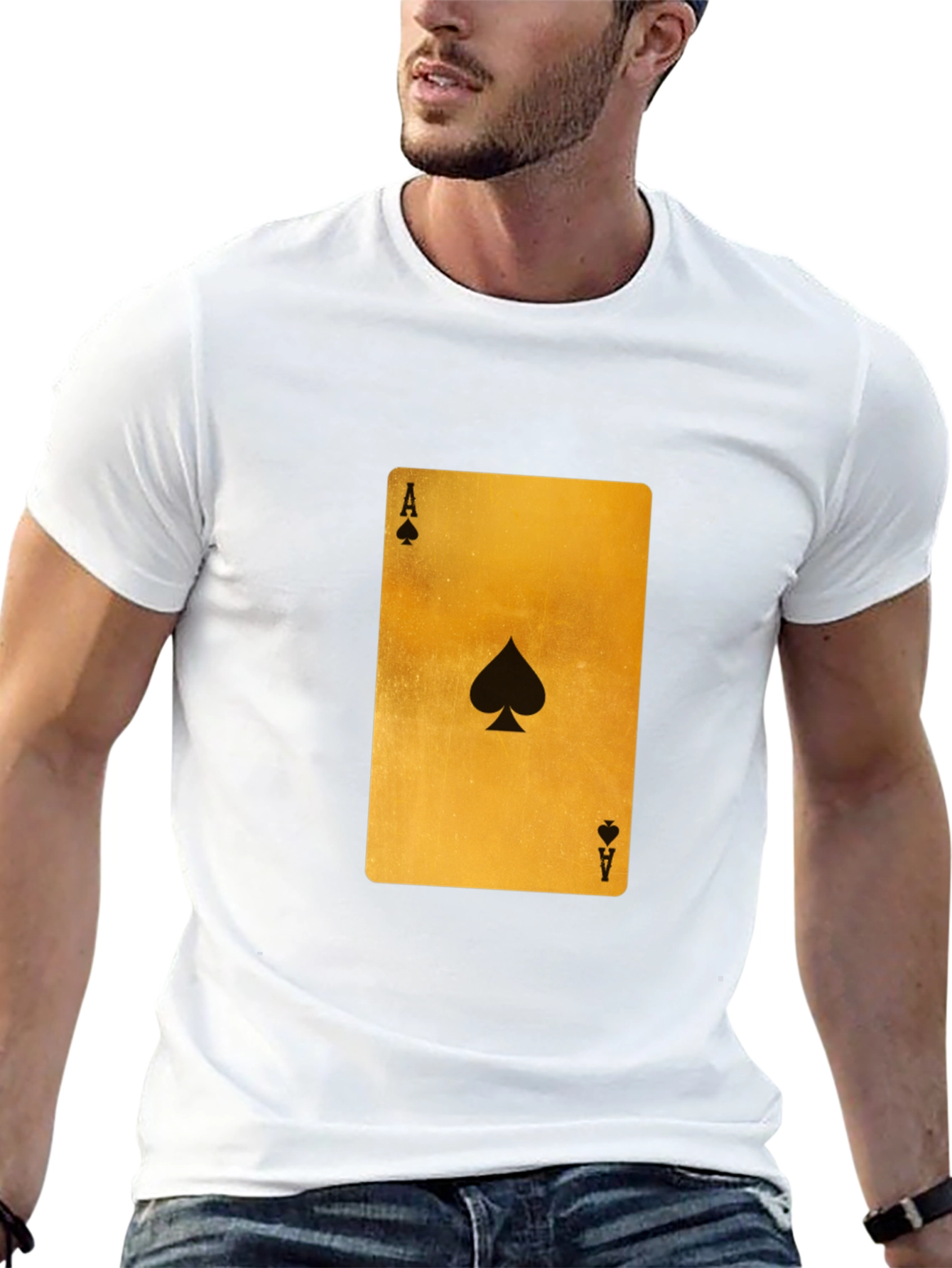 Ace of Spades Graphic T-Shirt - Black Cotton Tee