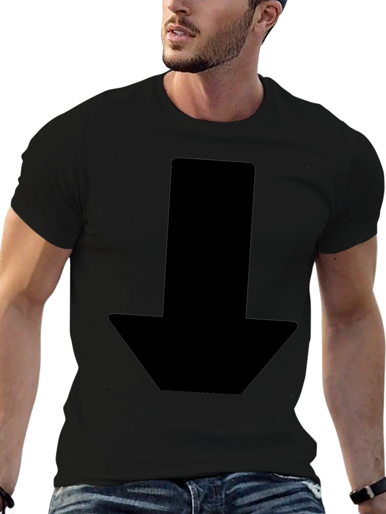 Black Arrow Graphic Tee - Stylish & Modern Design