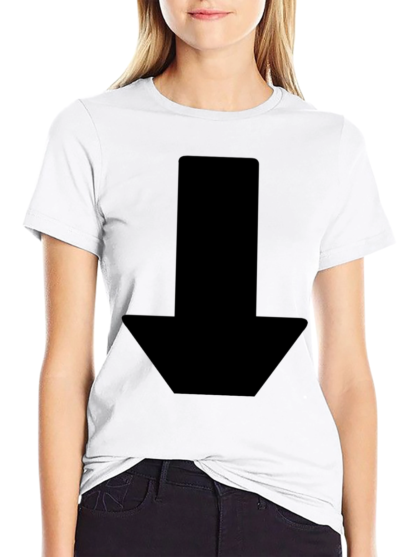 Black Arrow Graphic Tee - Stylish & Modern Design