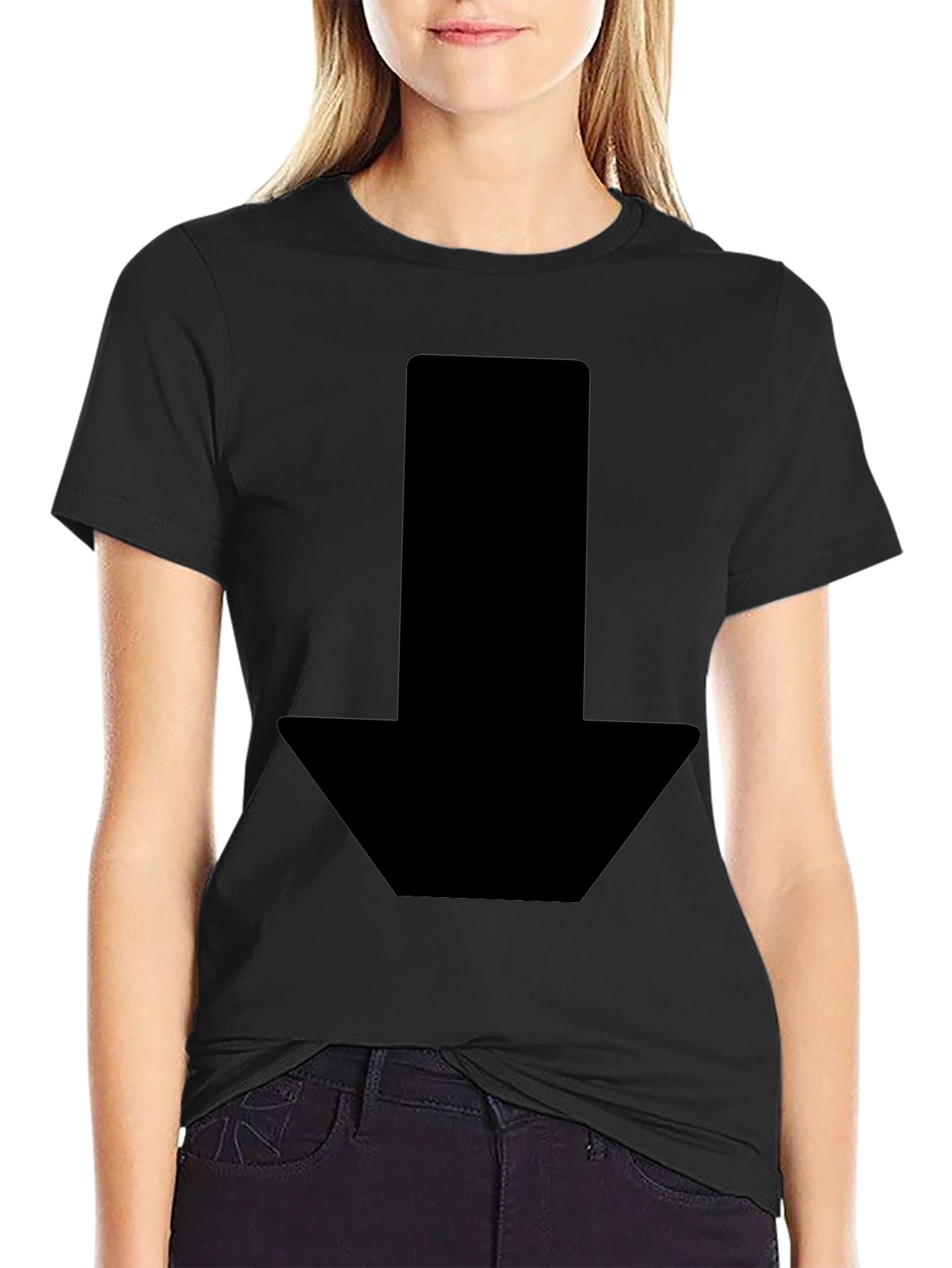 Black Arrow Graphic Tee - Stylish & Modern Design