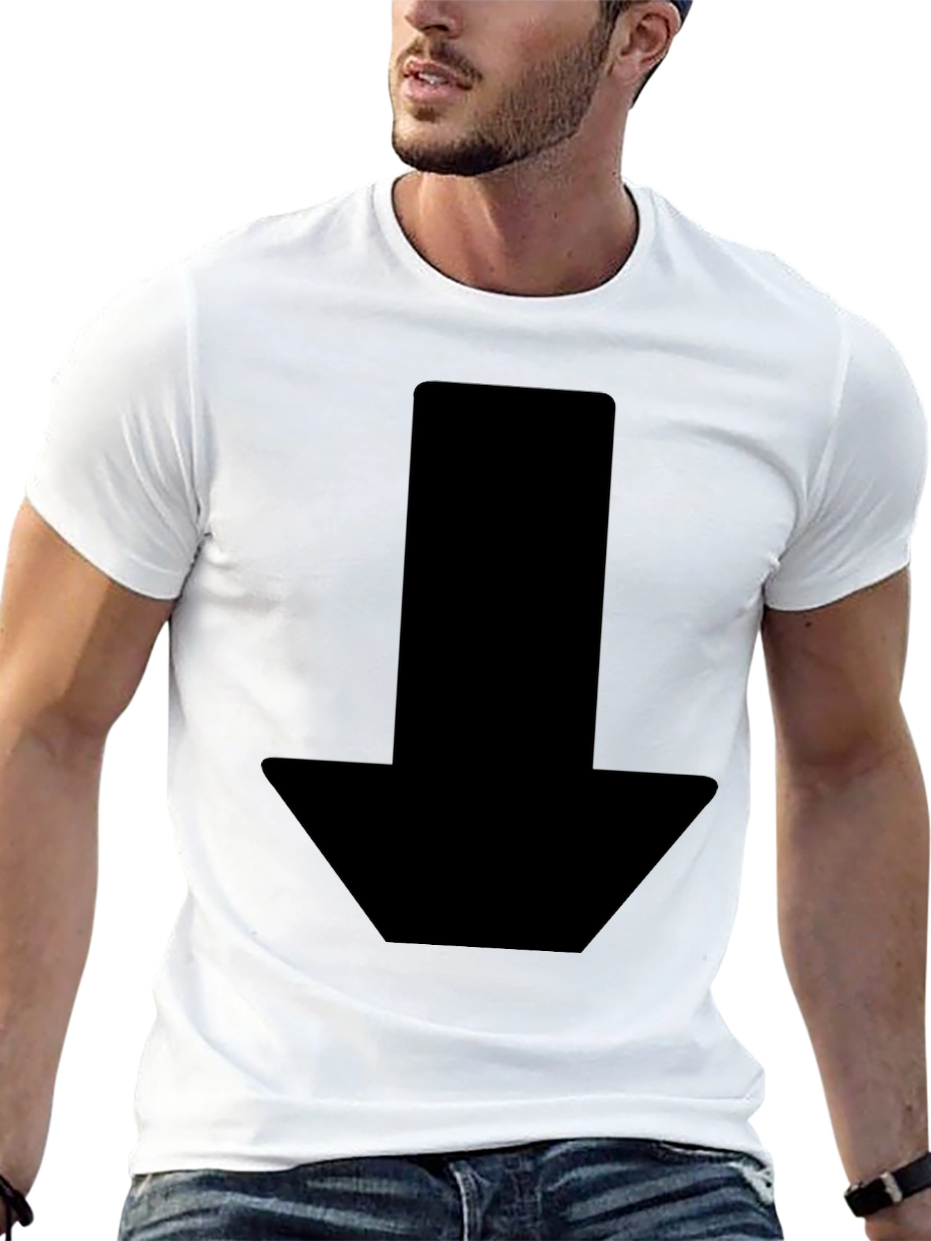 Black Arrow Graphic Tee - Stylish & Modern Design