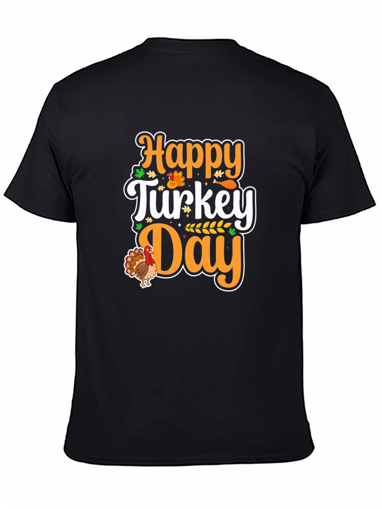Happy Turkey Day T-Shirt - Festive Fall Apparel