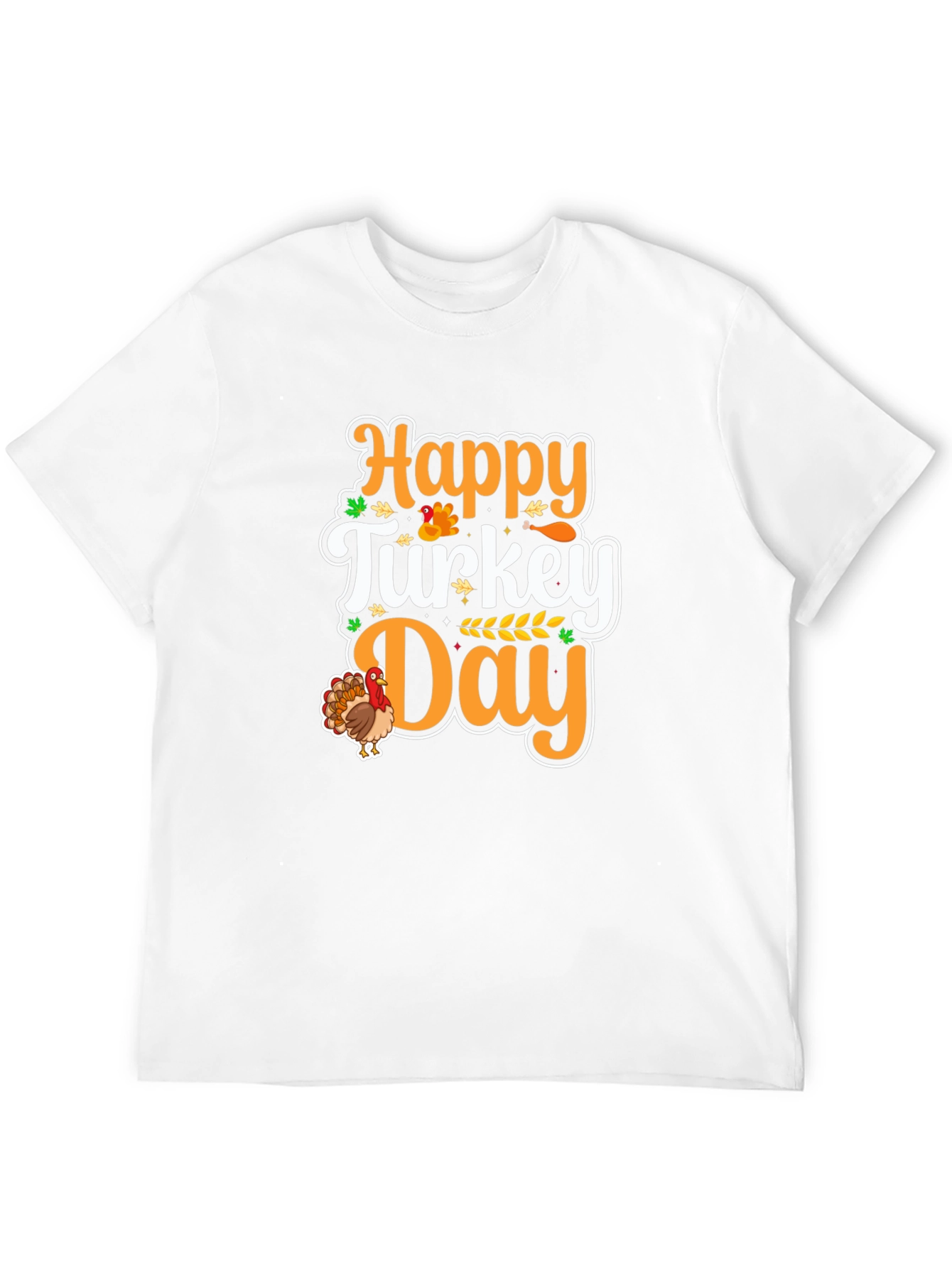 Happy Turkey Day T-Shirt - Festive Fall Apparel