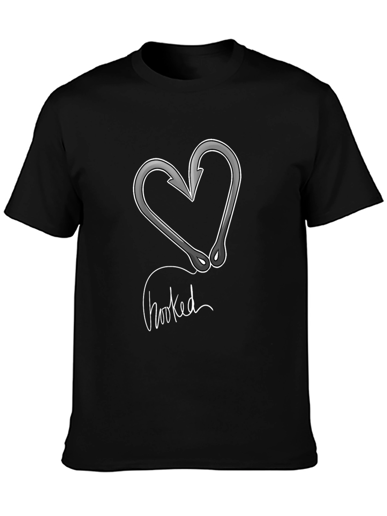 Hooked Heart Fishing T-Shirt