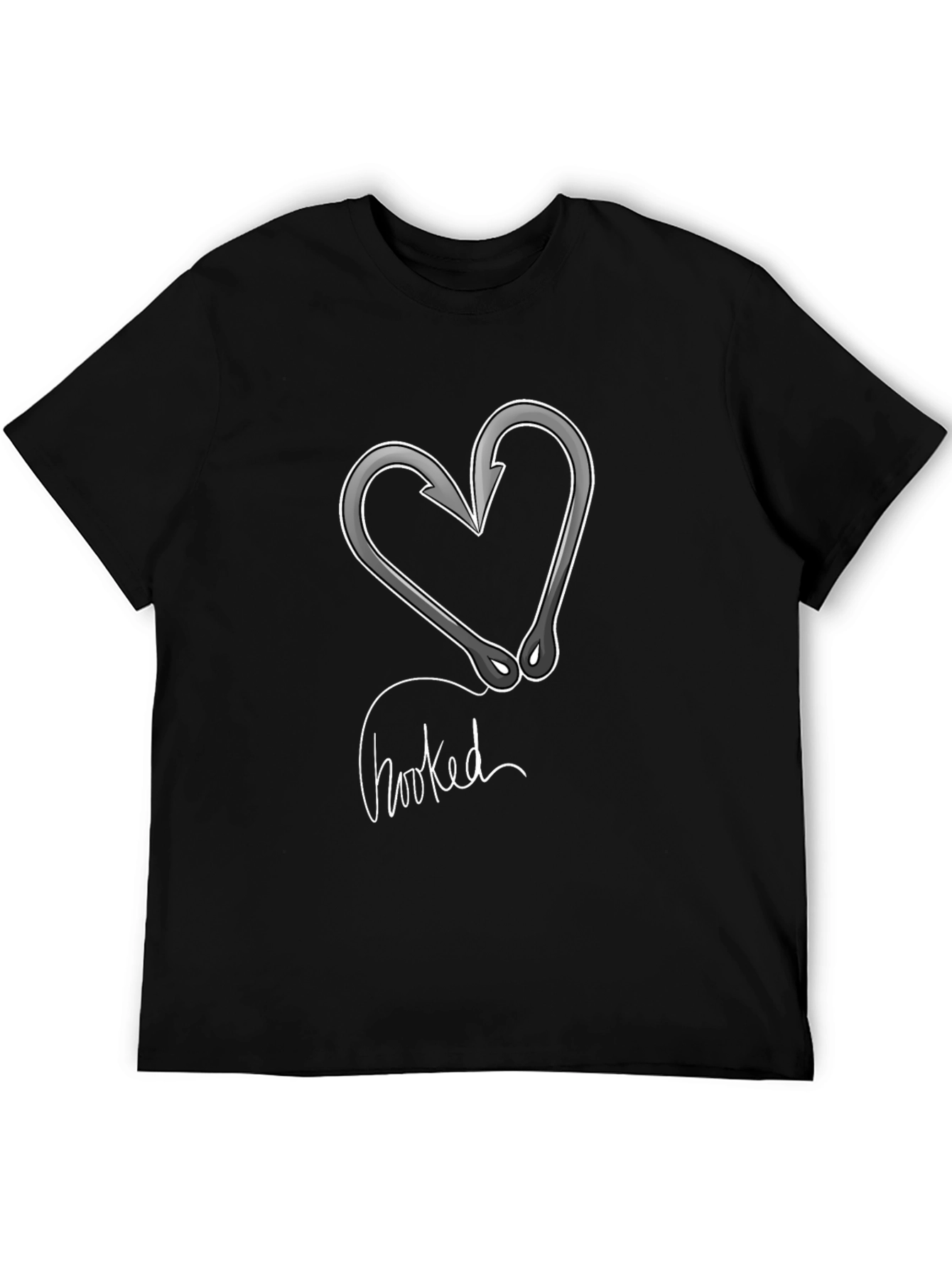 Hooked Heart Fishing T-Shirt