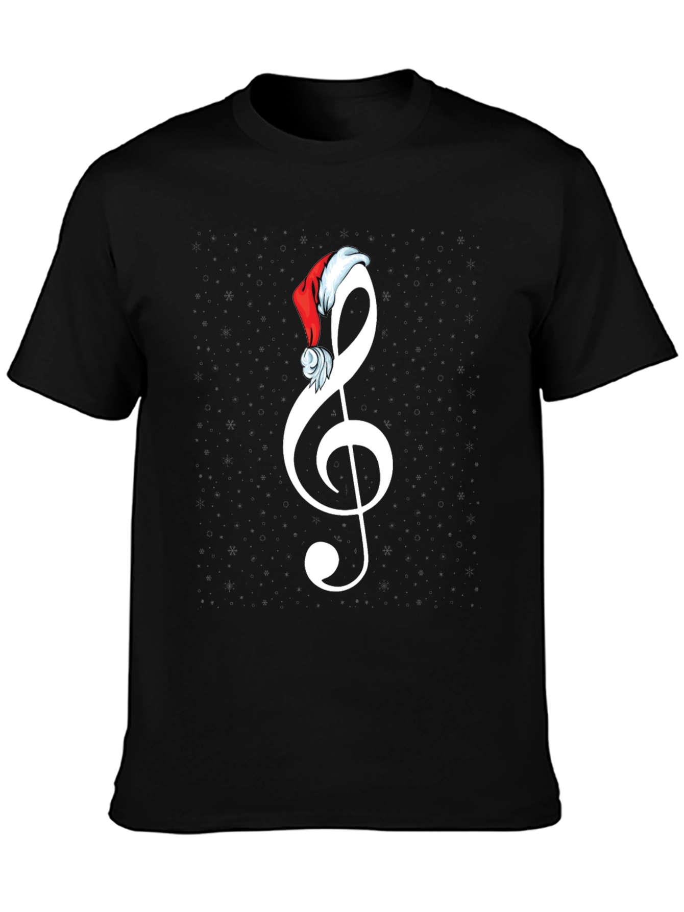 Festive Treble Clef Christmas T-Shirt