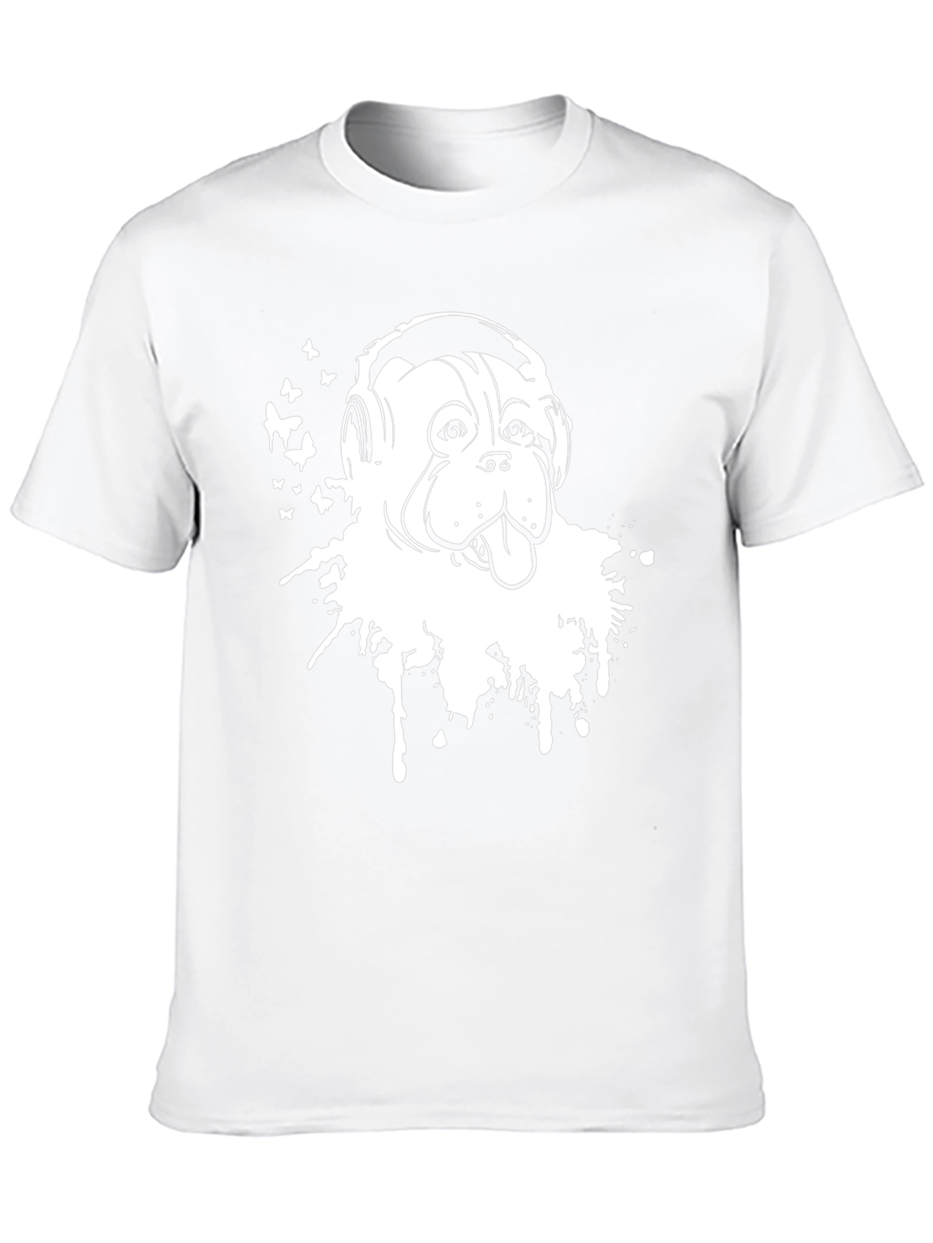 Dog DJ Graphic T-Shirt - Stylish Black Cotton Tee