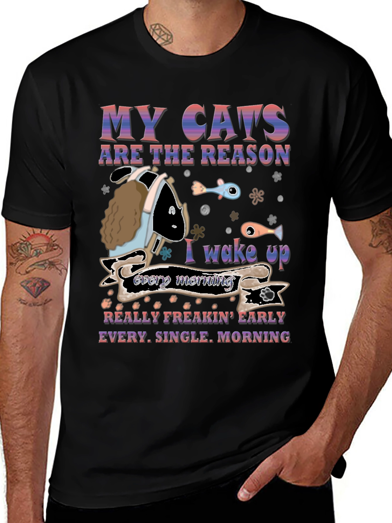 My Cats Are The Reason Mens T-Shirt