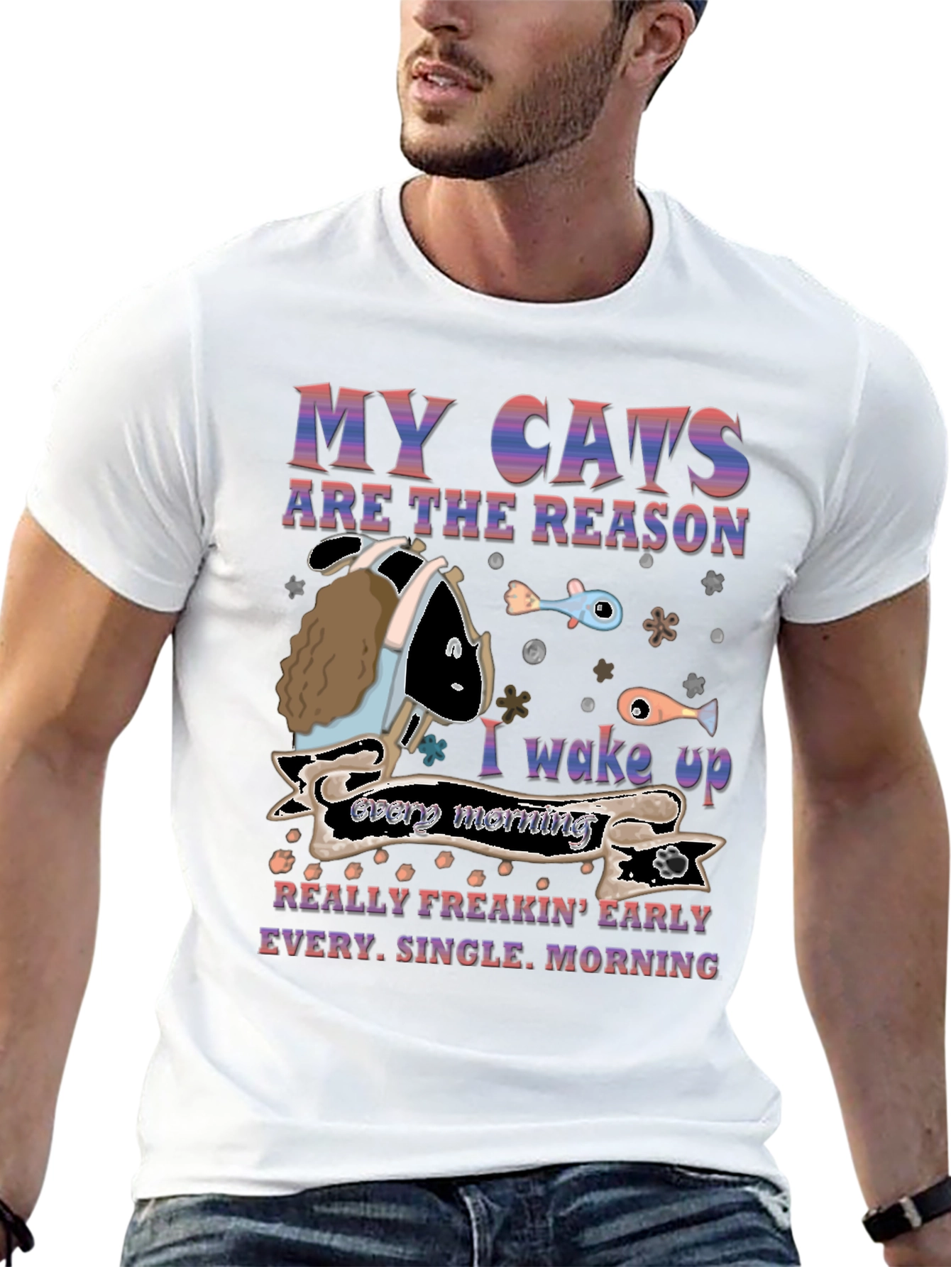 My Cats Are The Reason Mens T-Shirt