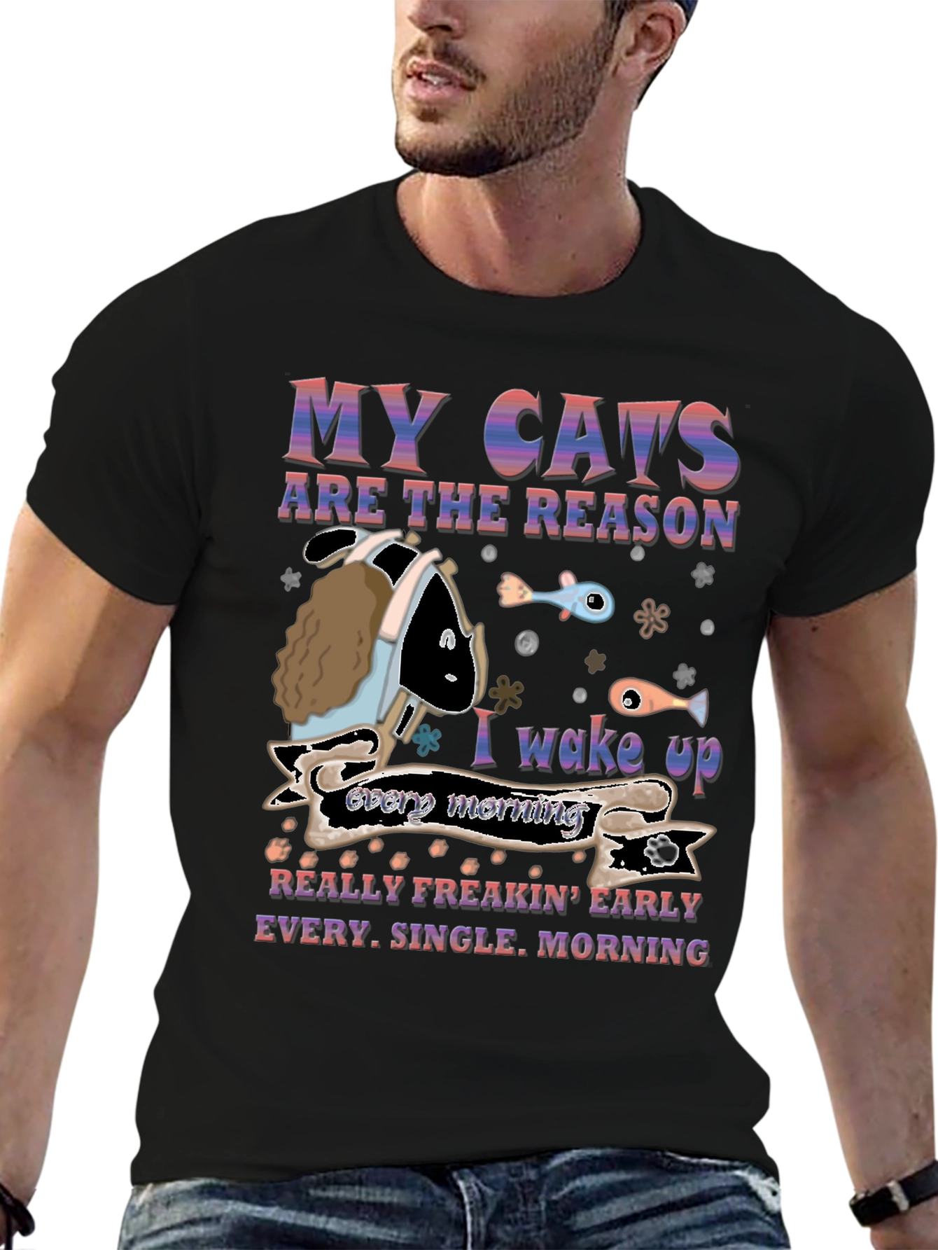 My Cats Are The Reason Mens T-Shirt