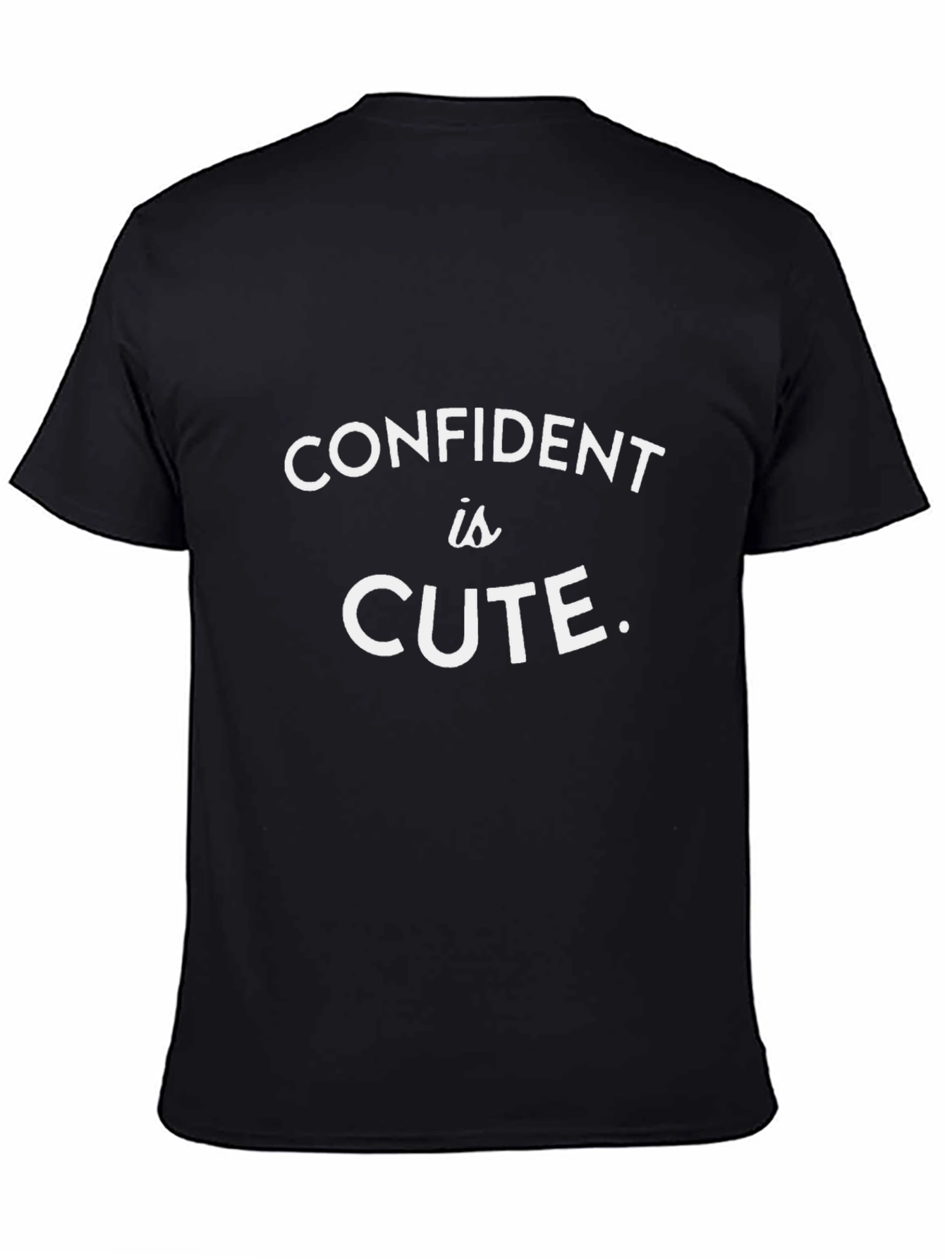 Confident is Cute Black Graphic Tee