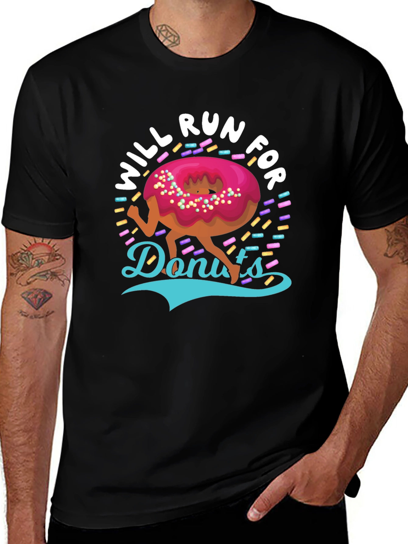 Will Run for Donuts Graphic Tee