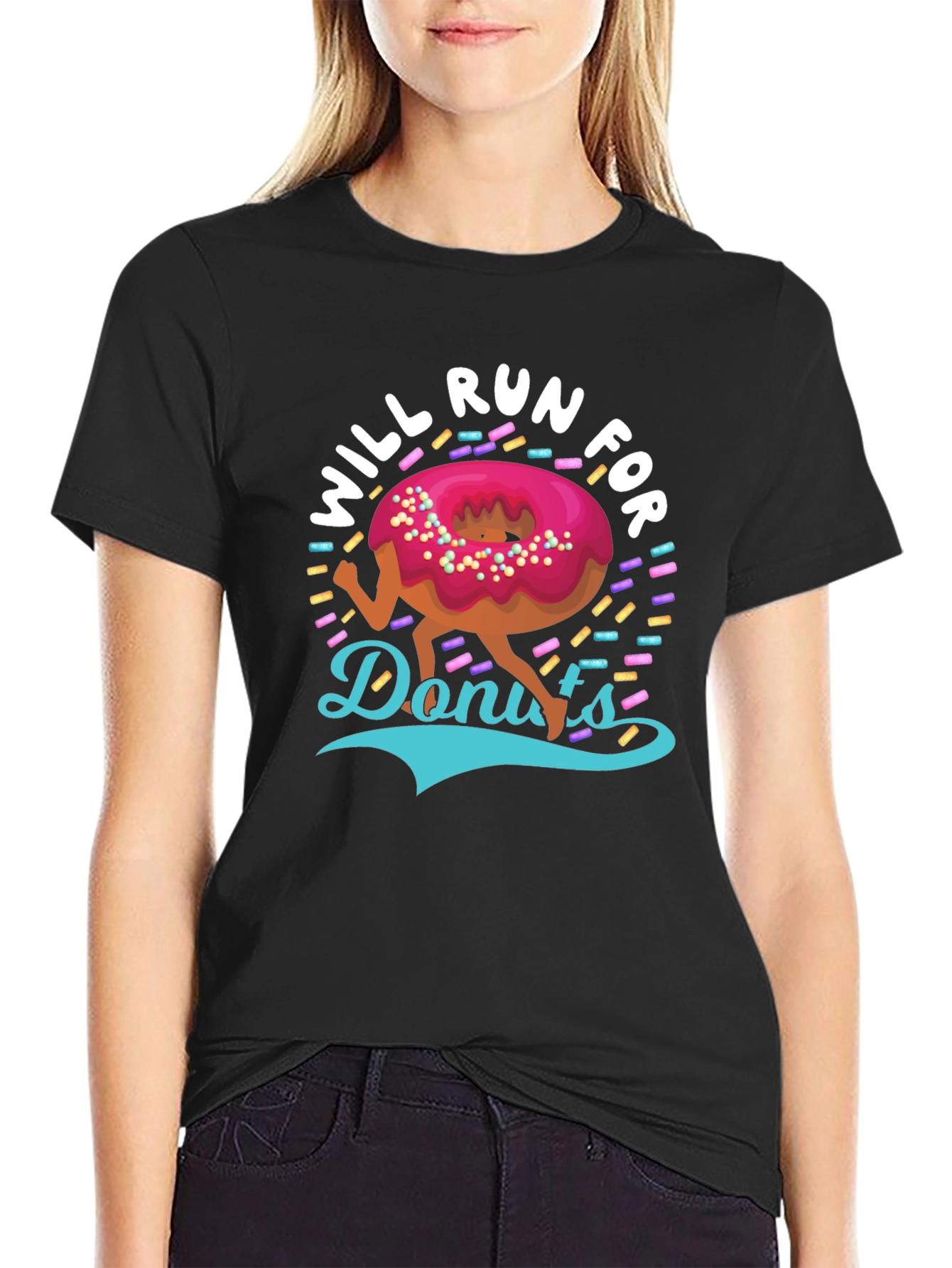 Will Run for Donuts Graphic Tee