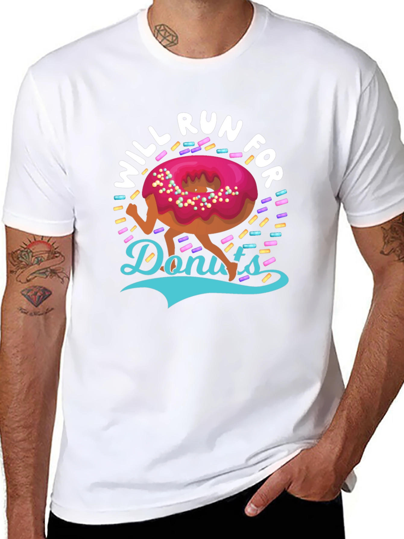 Will Run for Donuts Graphic Tee