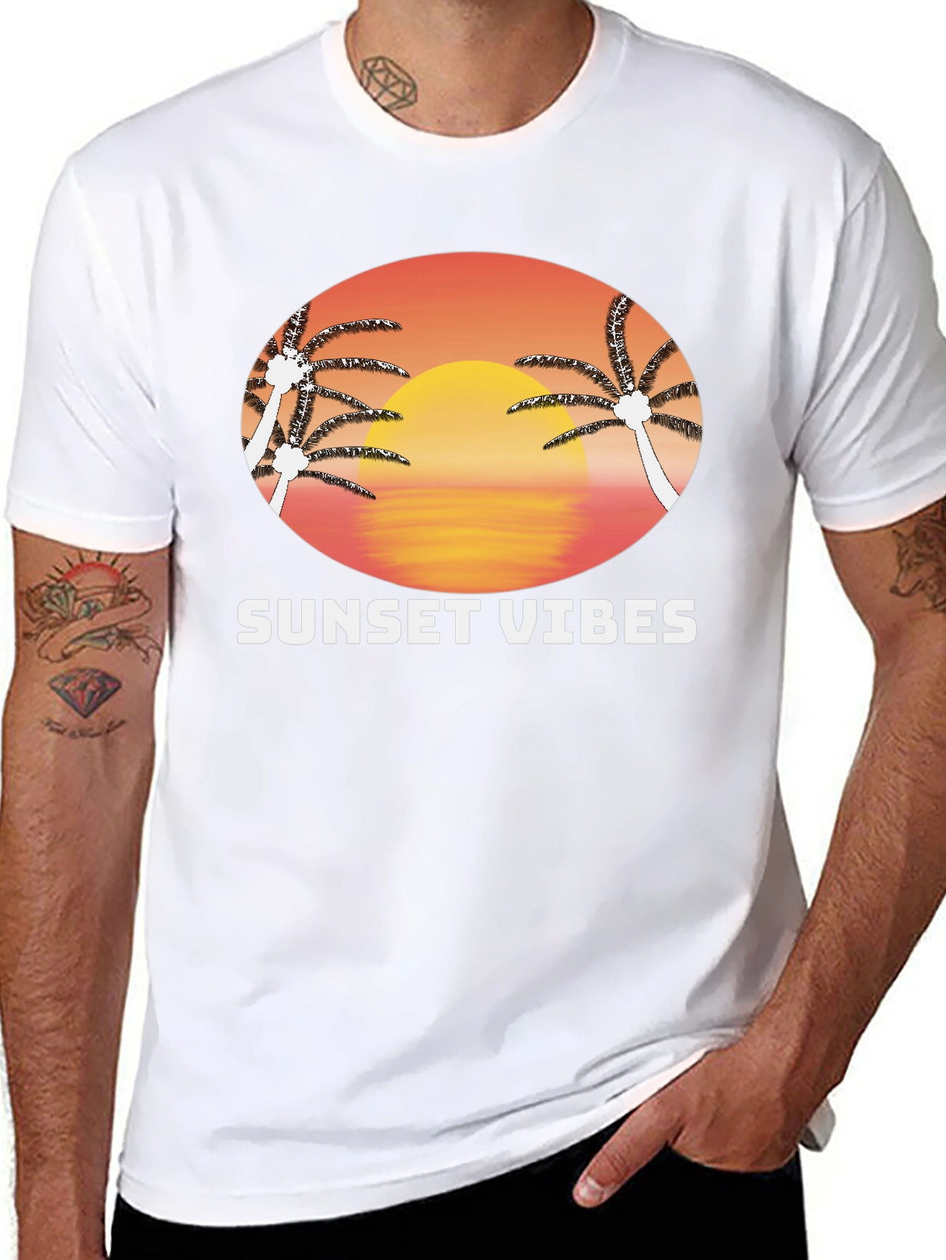 Sunset Vibes Graphic T-Shirt
