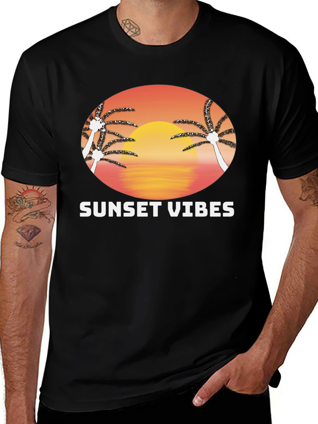 Sunset Vibes Graphic T-Shirt