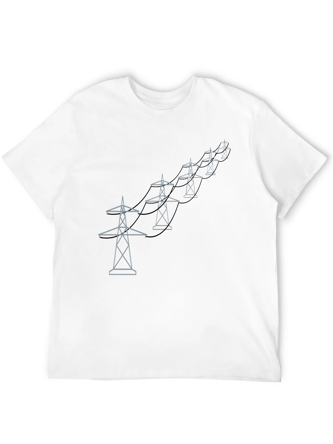 Power Line Tower Graphic Tee