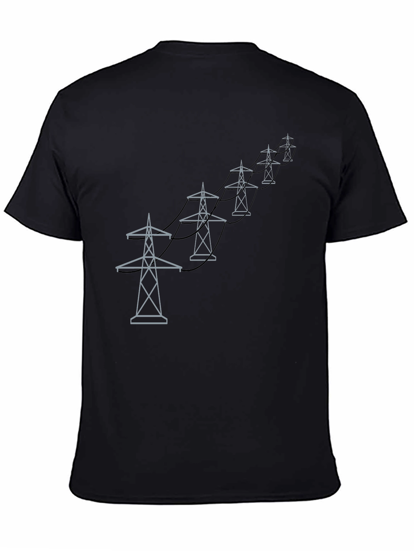 Power Line Tower Graphic Tee