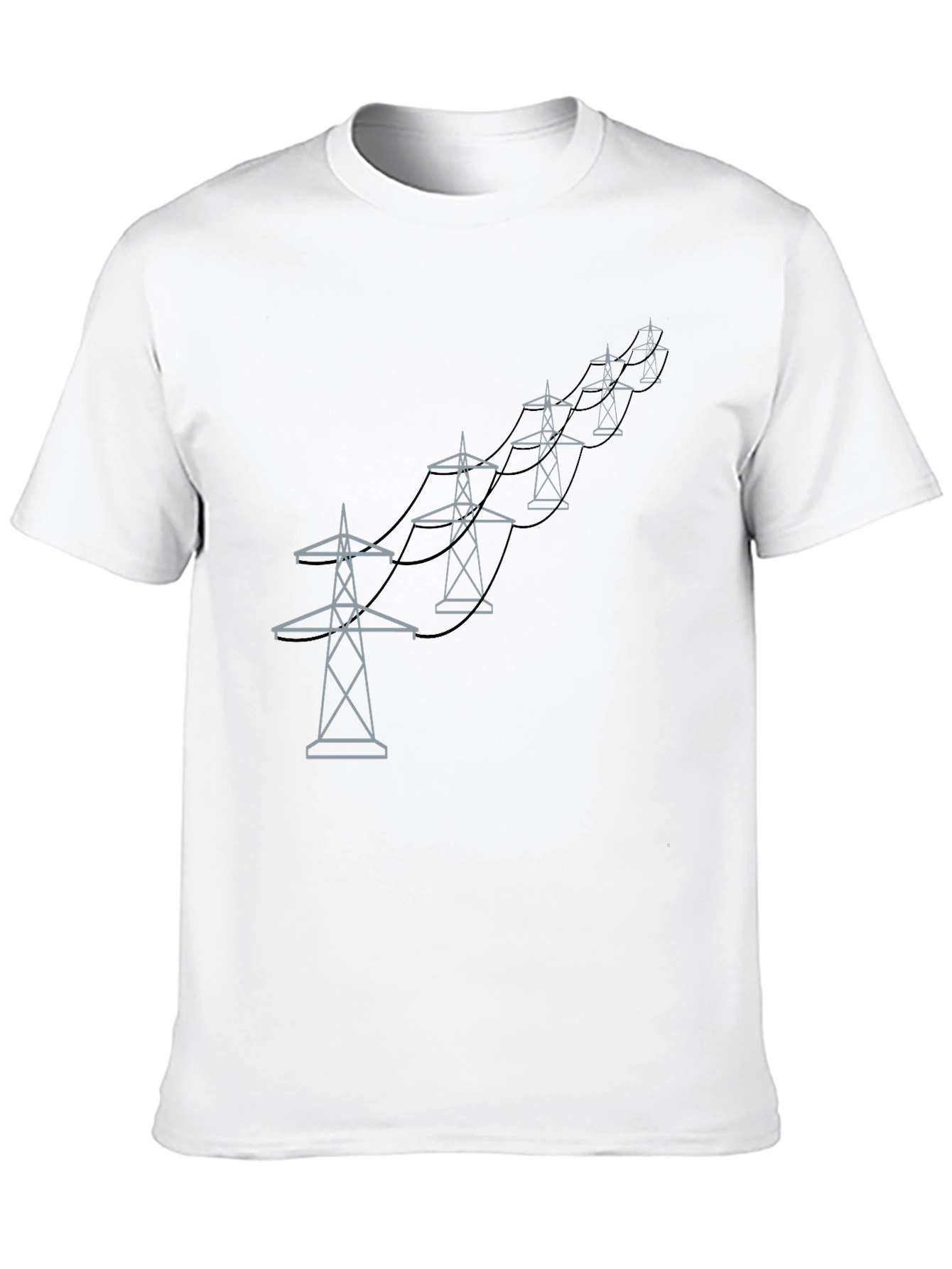 Power Line Tower Graphic Tee