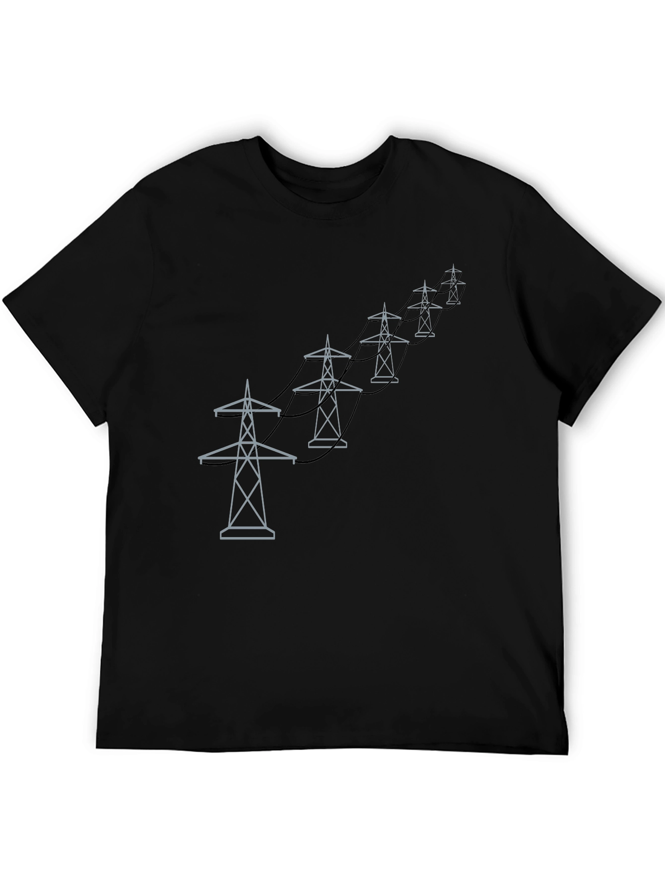 Power Line Tower Graphic Tee