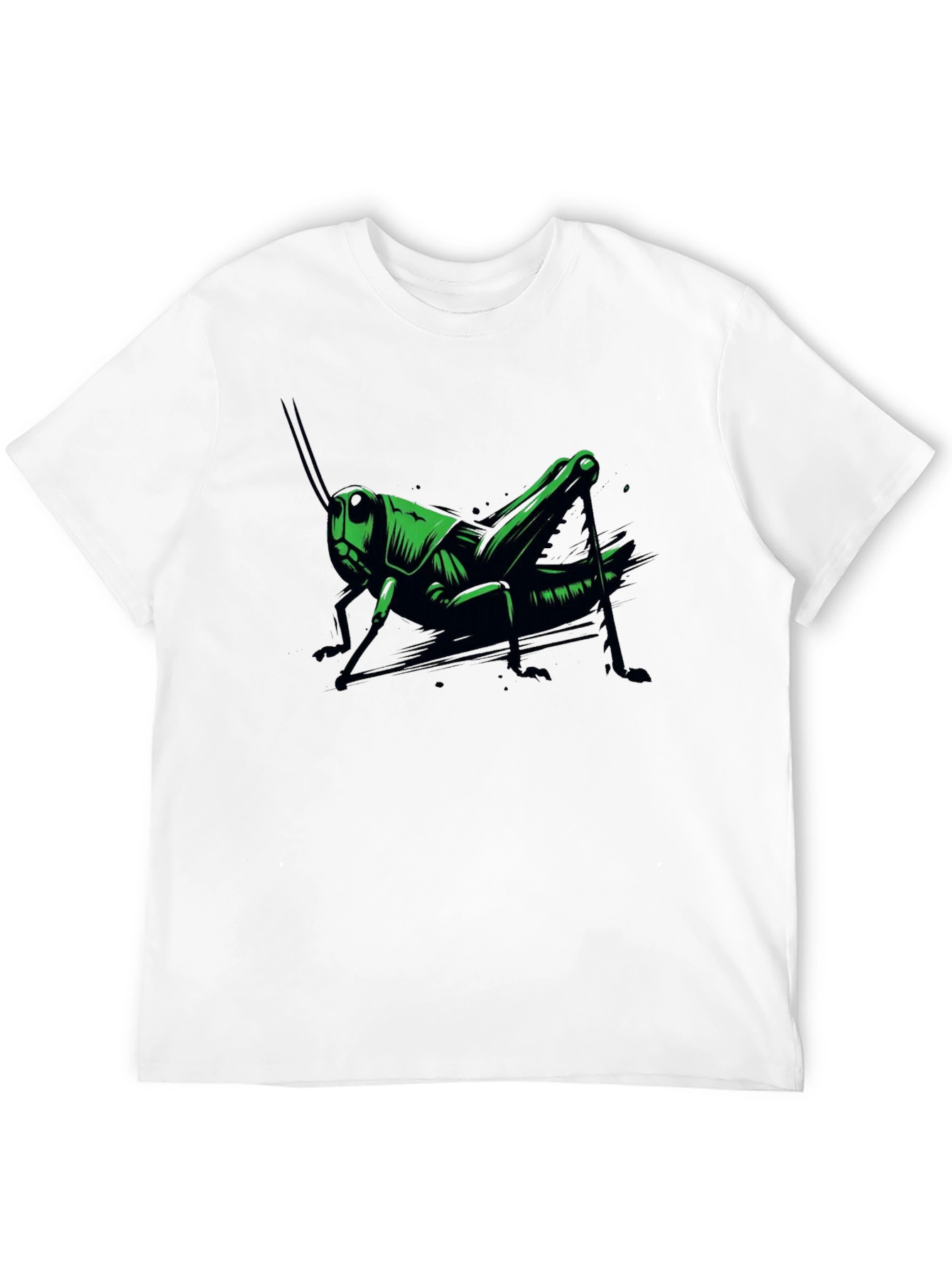 Grasshopper Graphic Tee - Cool Insect Design