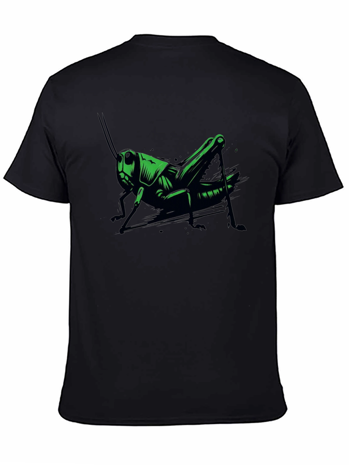 Grasshopper Graphic Tee - Cool Insect Design