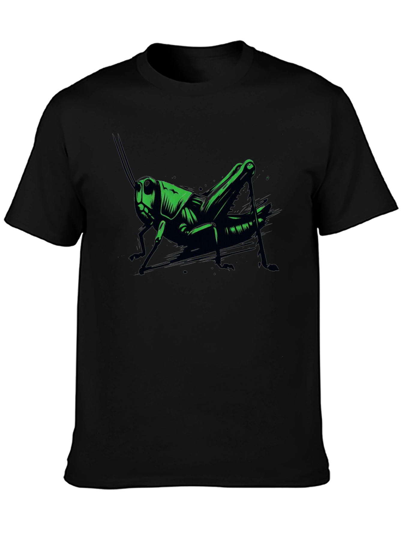 Grasshopper Graphic Tee - Cool Insect Design